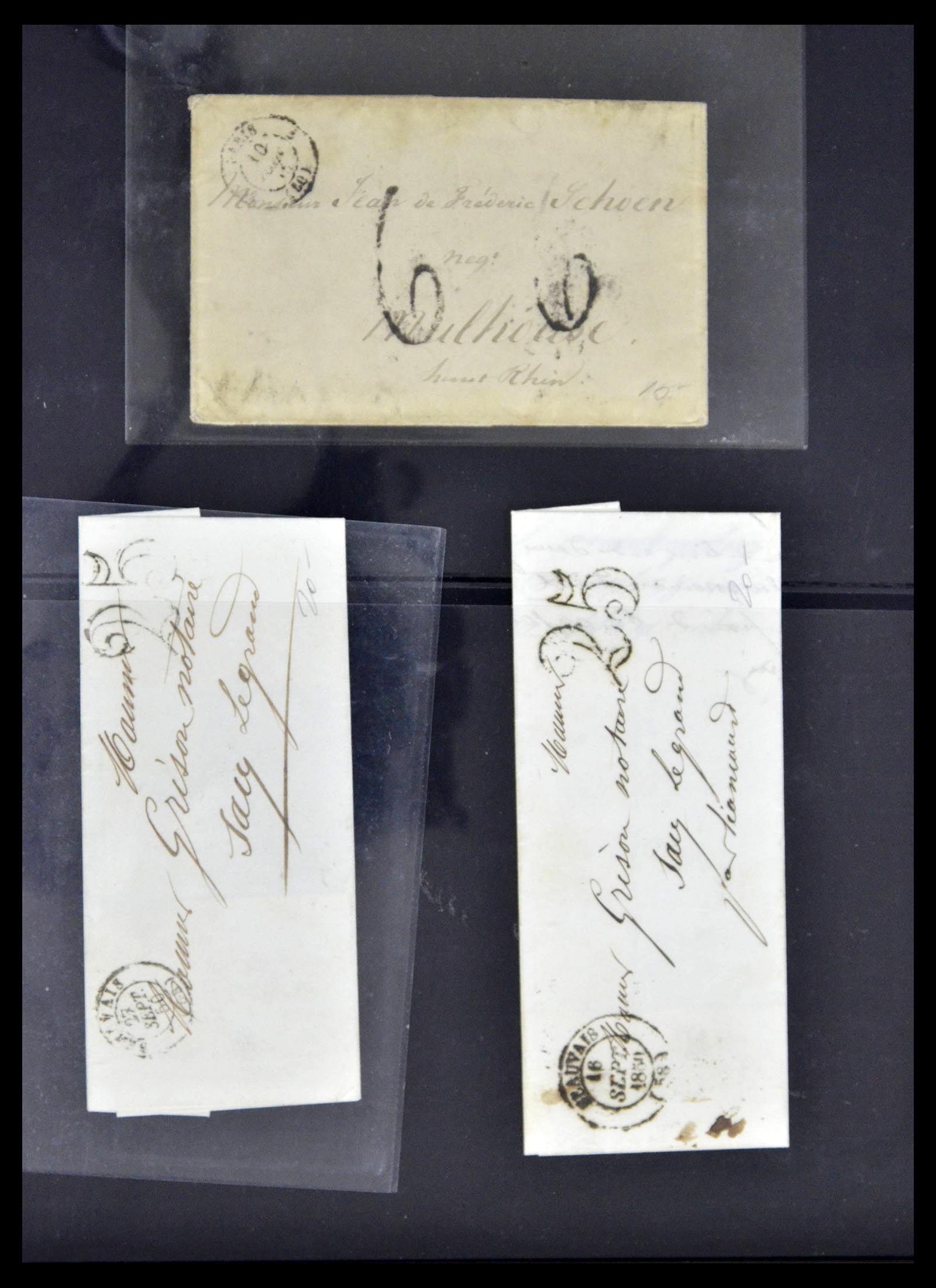 39367 0017 - Postzegelverzameling 39367 Frankrijk brieven 1853-1960.