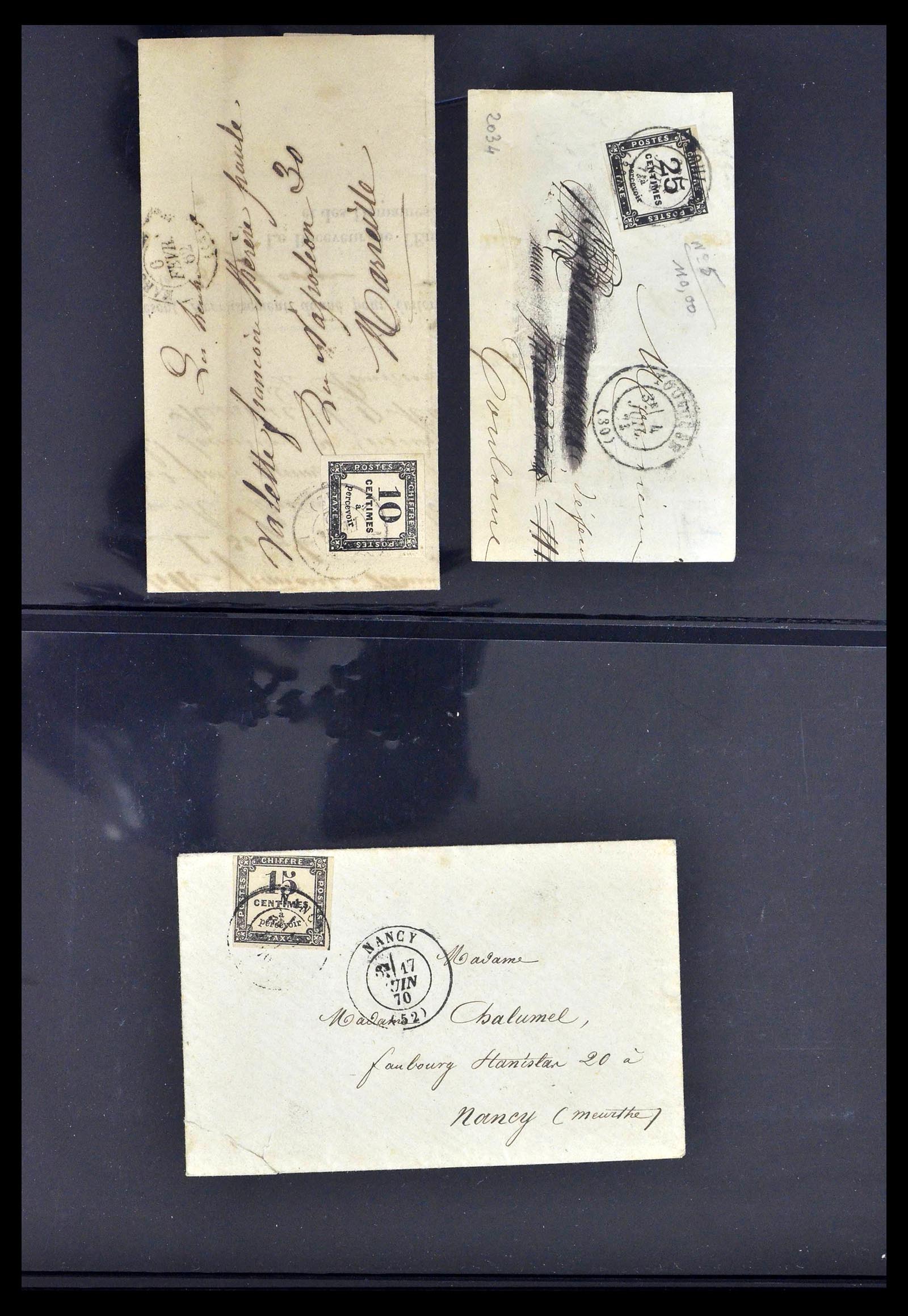39367 0019 - Postzegelverzameling 39367 Frankrijk brieven 1853-1960.