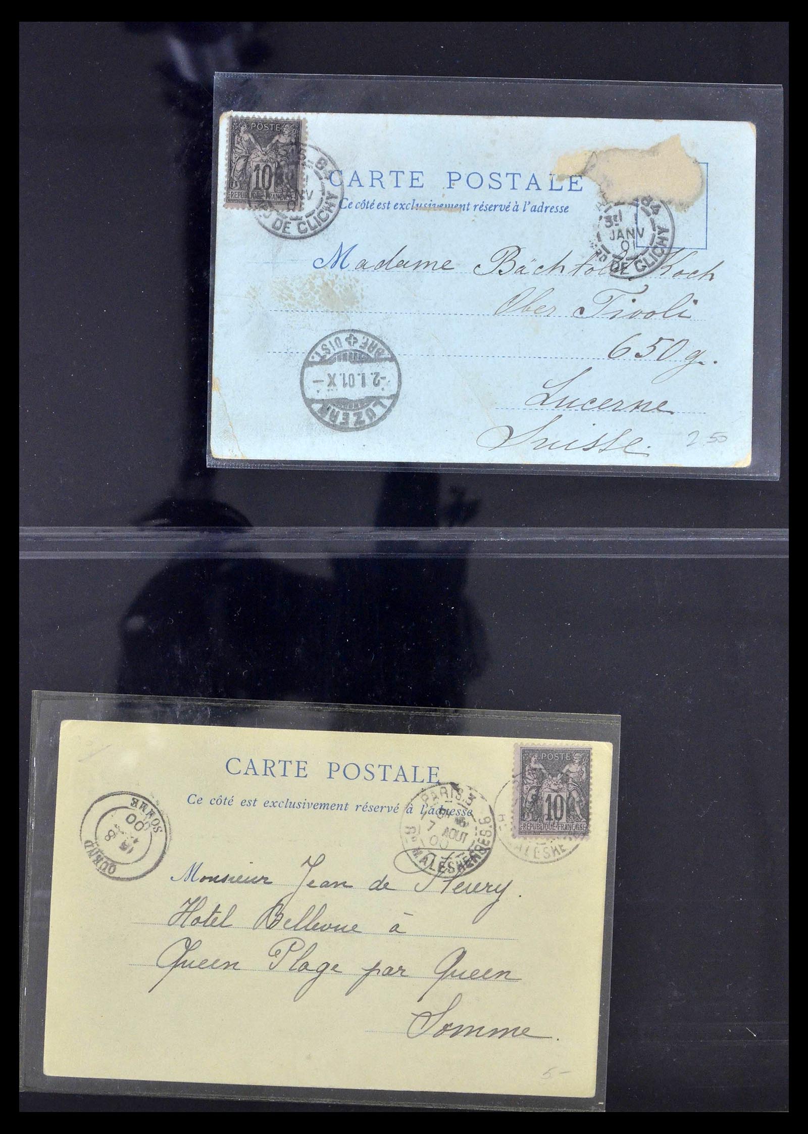 39367 0021 - Postzegelverzameling 39367 Frankrijk brieven 1853-1960.