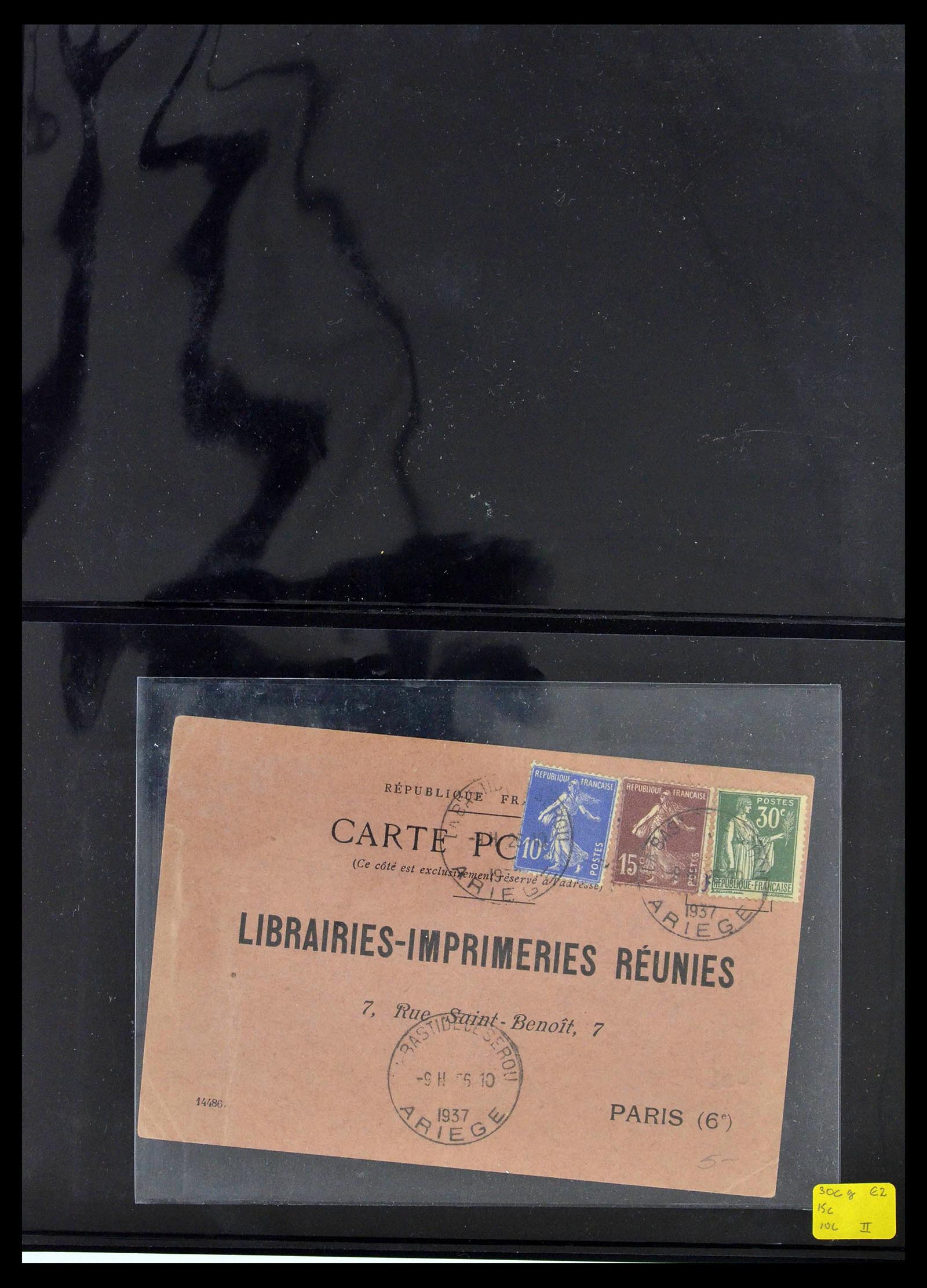 39367 0027 - Postzegelverzameling 39367 Frankrijk brieven 1853-1960.