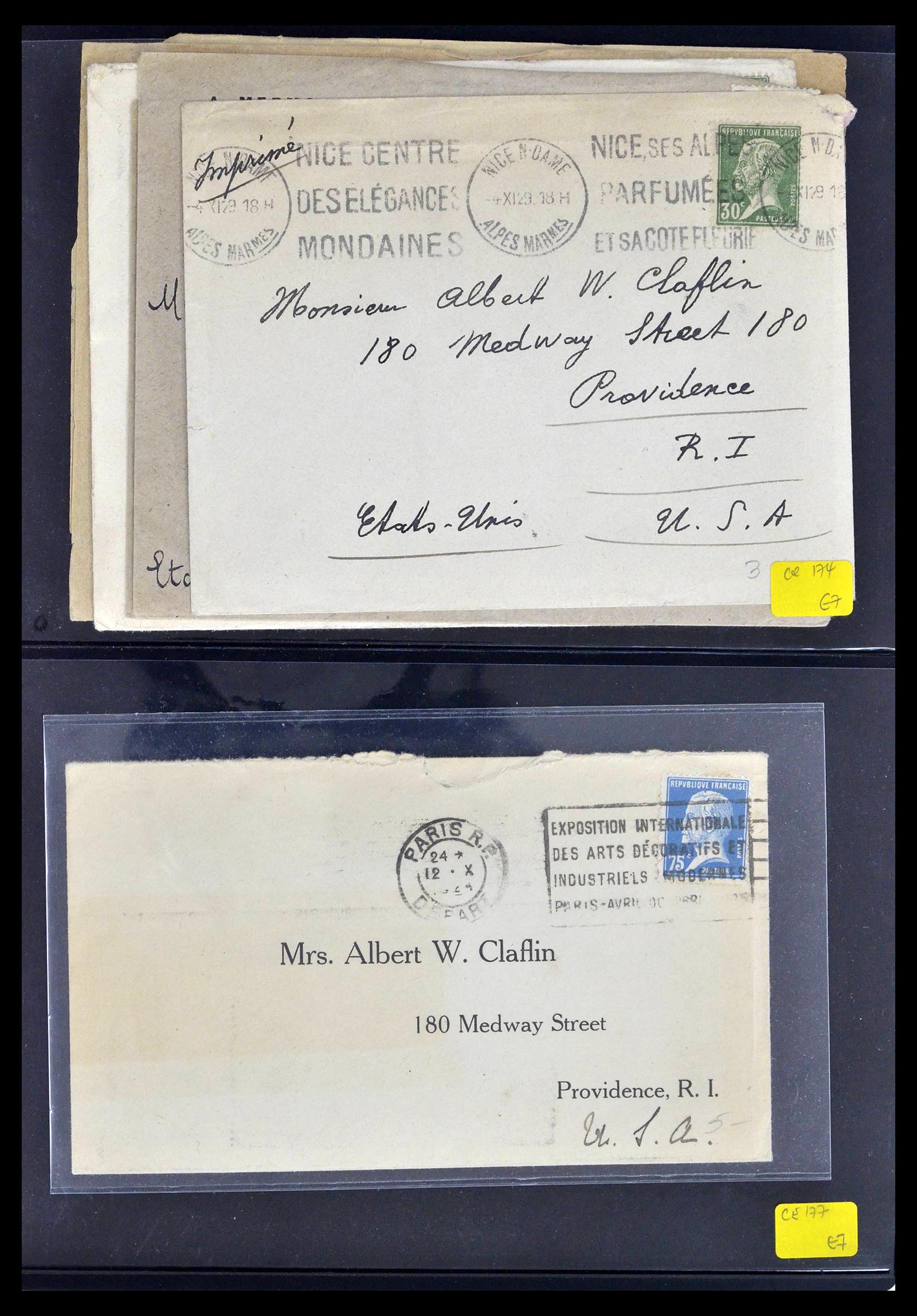 39367 0034 - Postzegelverzameling 39367 Frankrijk brieven 1853-1960.