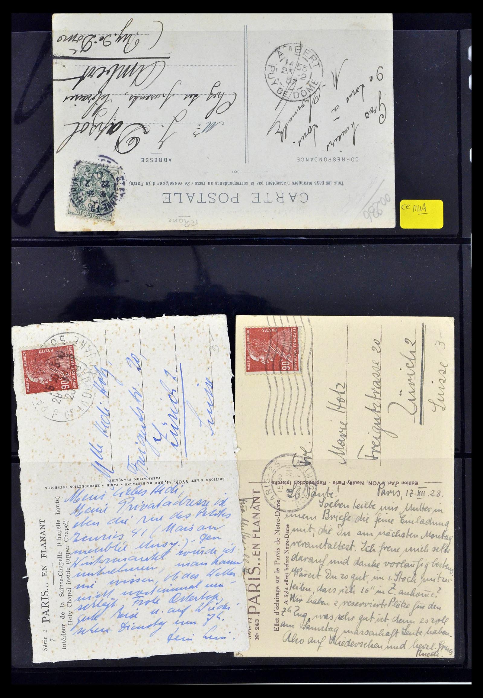 39367 0037 - Postzegelverzameling 39367 Frankrijk brieven 1853-1960.