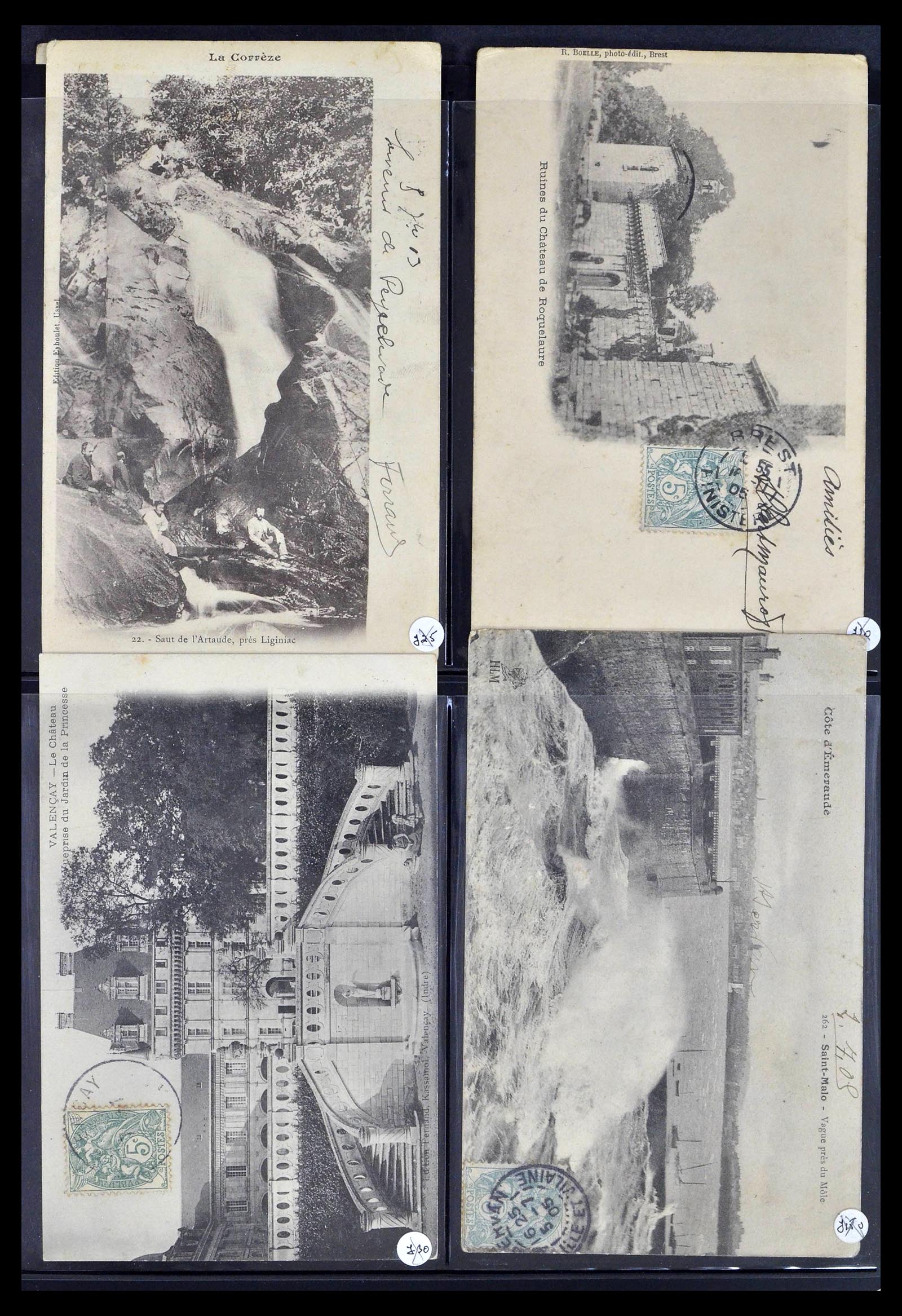 39367 0038 - Postzegelverzameling 39367 Frankrijk brieven 1853-1960.