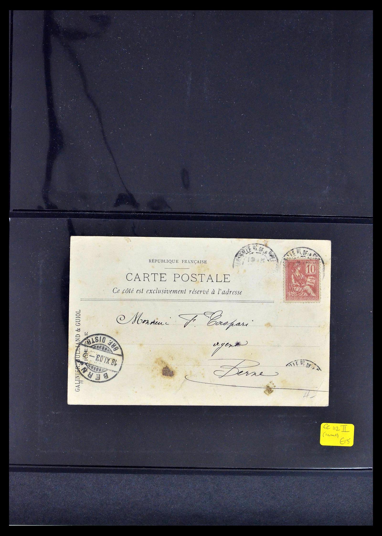 39367 0040 - Postzegelverzameling 39367 Frankrijk brieven 1853-1960.