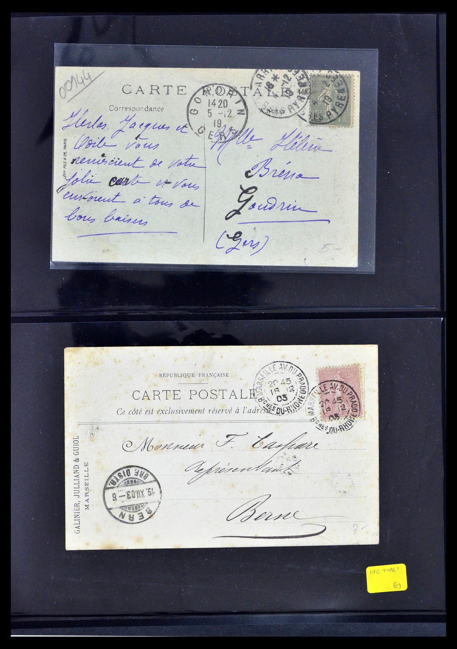 39367 0045 - Postzegelverzameling 39367 Frankrijk brieven 1853-1960.
