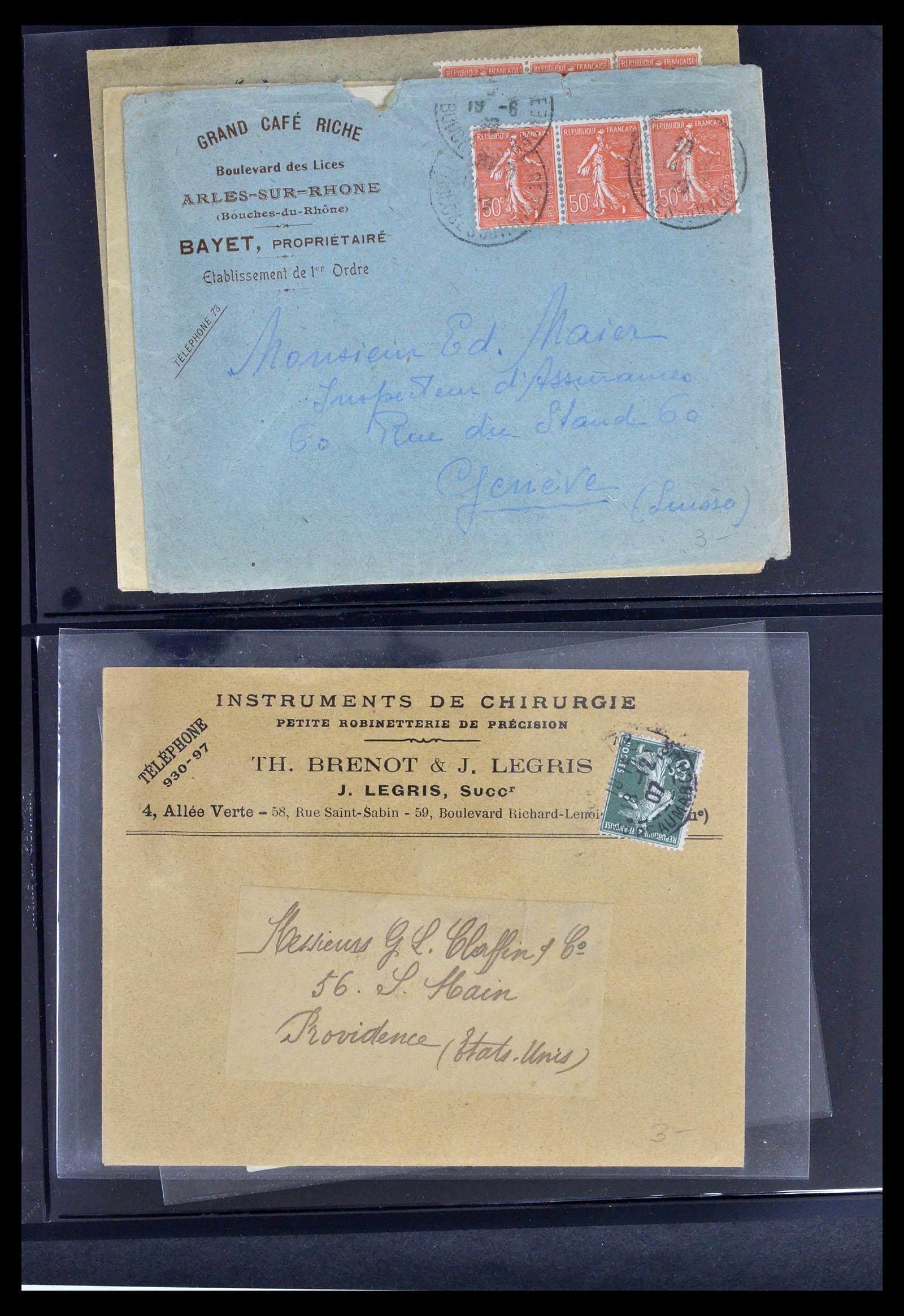 39367 0048 - Postzegelverzameling 39367 Frankrijk brieven 1853-1960.