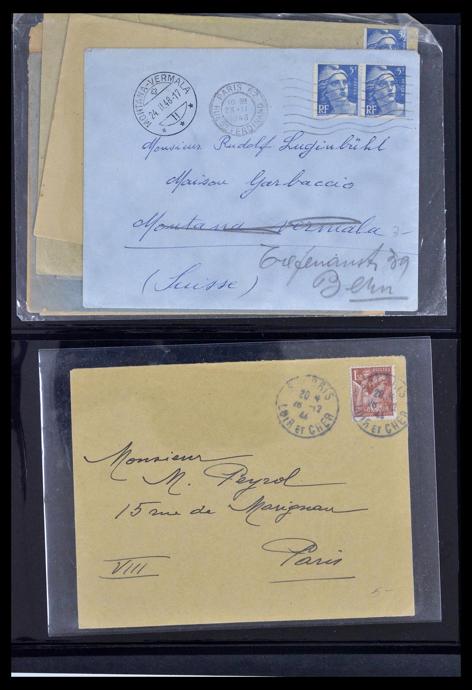 39367 0055 - Postzegelverzameling 39367 Frankrijk brieven 1853-1960.
