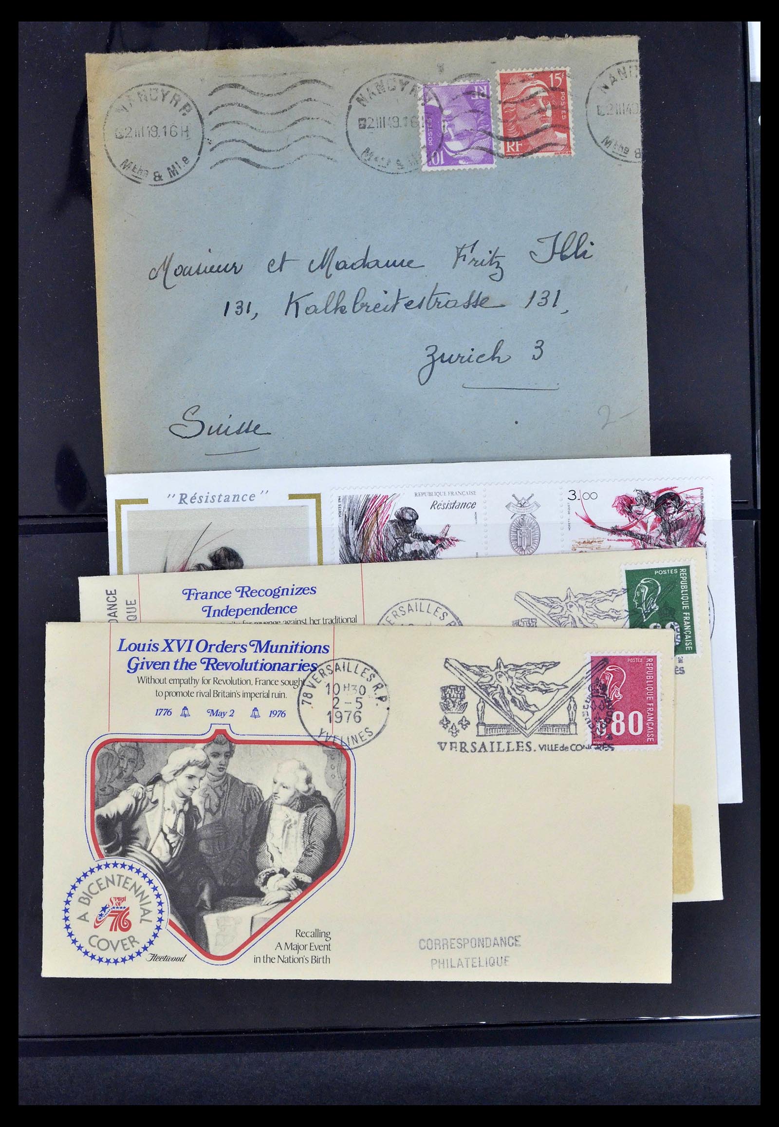 39367 0058 - Postzegelverzameling 39367 Frankrijk brieven 1853-1960.