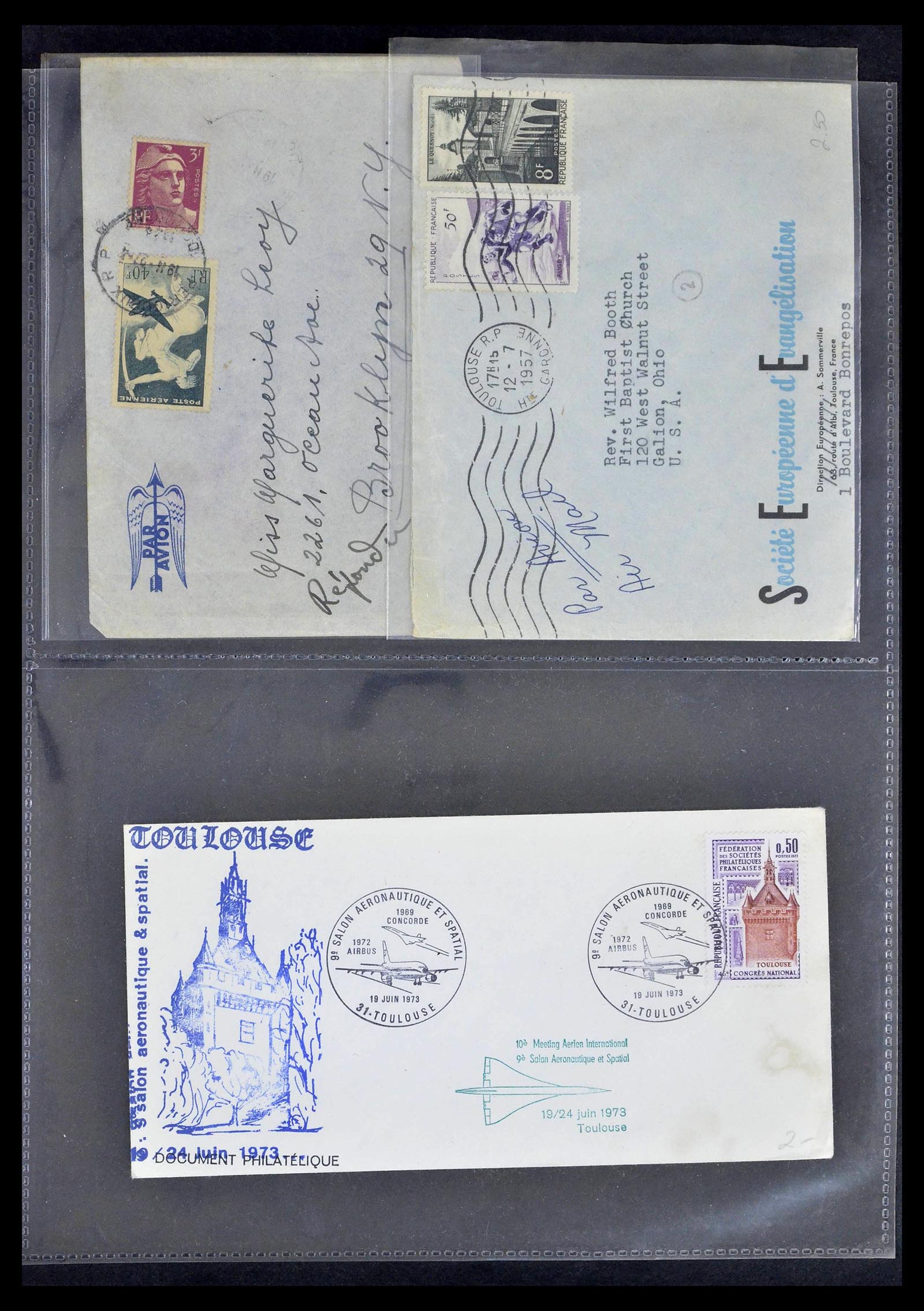 39367 0107 - Postzegelverzameling 39367 Frankrijk brieven 1853-1960.