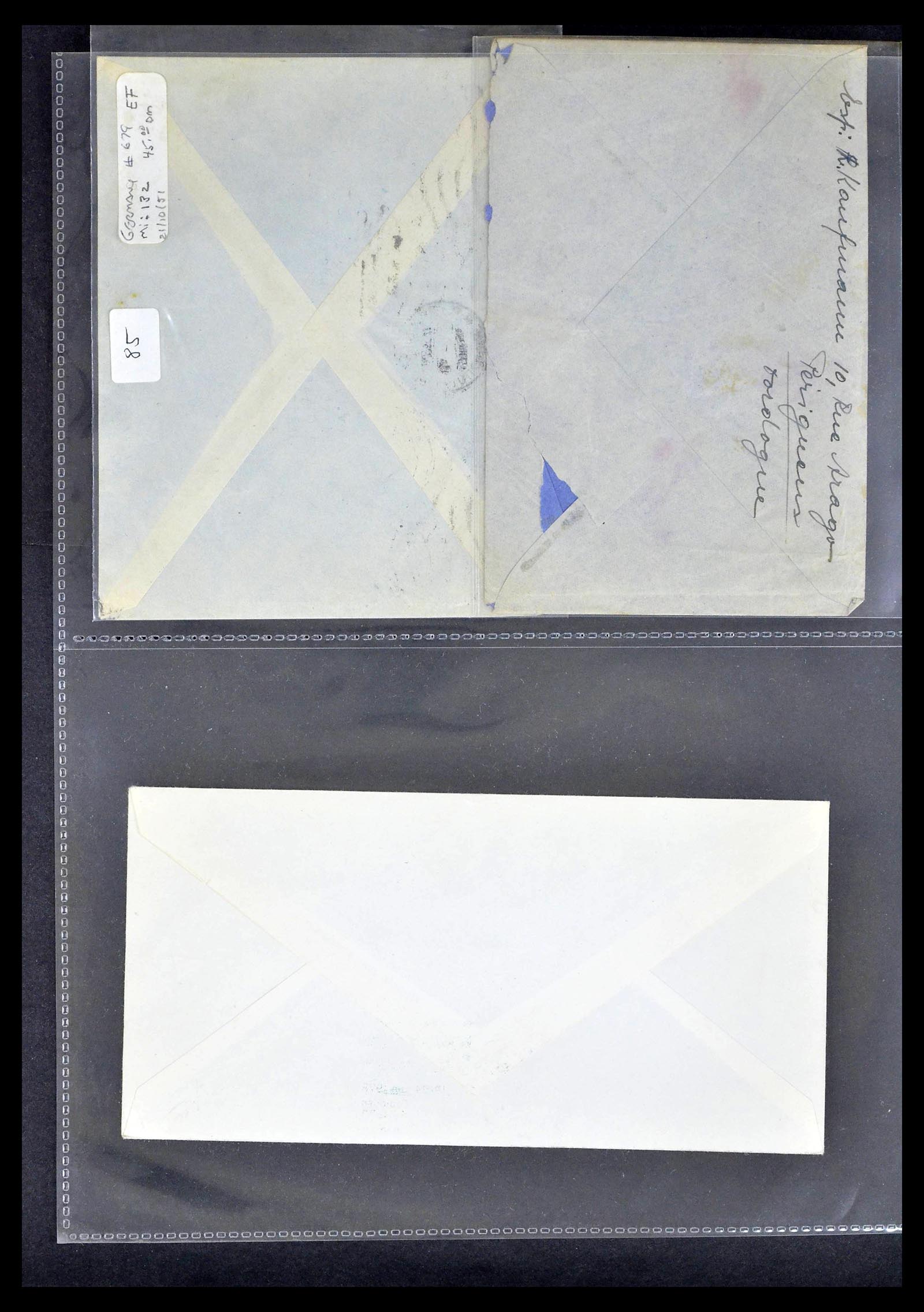 39367 0108 - Postzegelverzameling 39367 Frankrijk brieven 1853-1960.