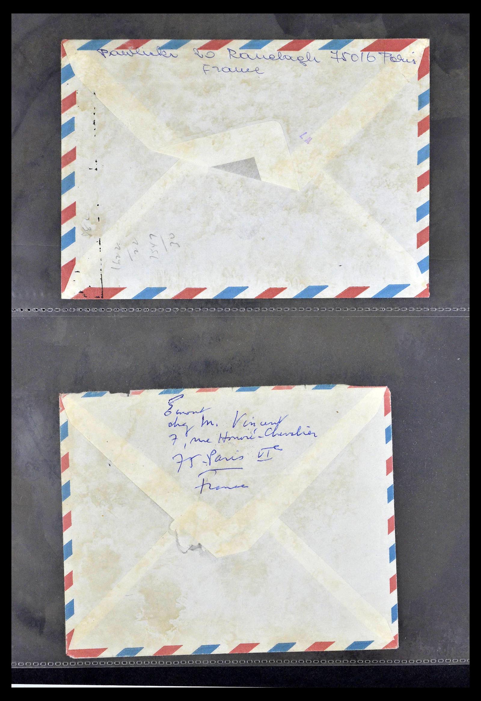 39367 0110 - Postzegelverzameling 39367 Frankrijk brieven 1853-1960.