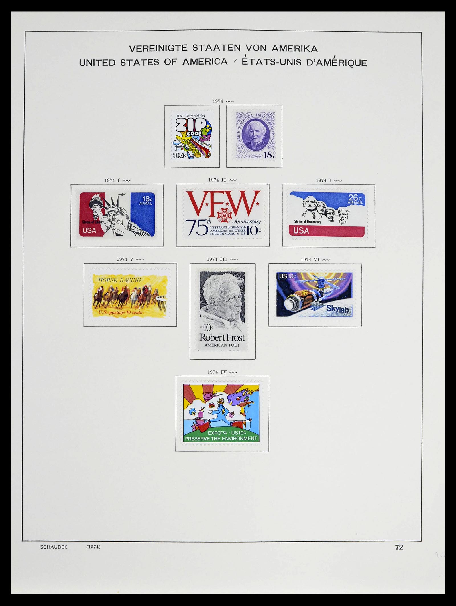 39368 0006 - Stamp collection 39368 USA 1972-2004.