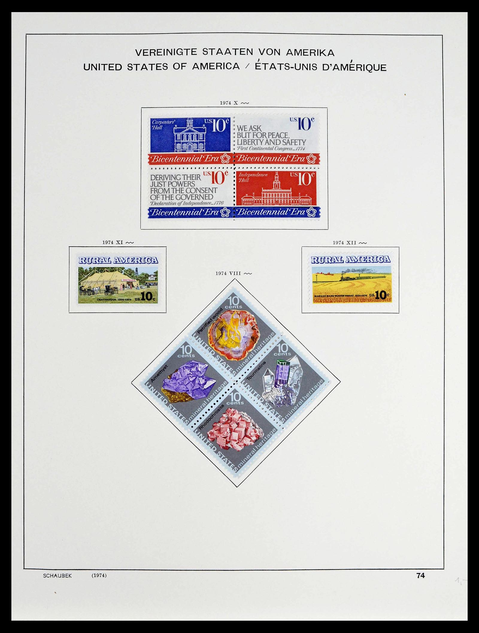 39368 0008 - Stamp collection 39368 USA 1972-2004.