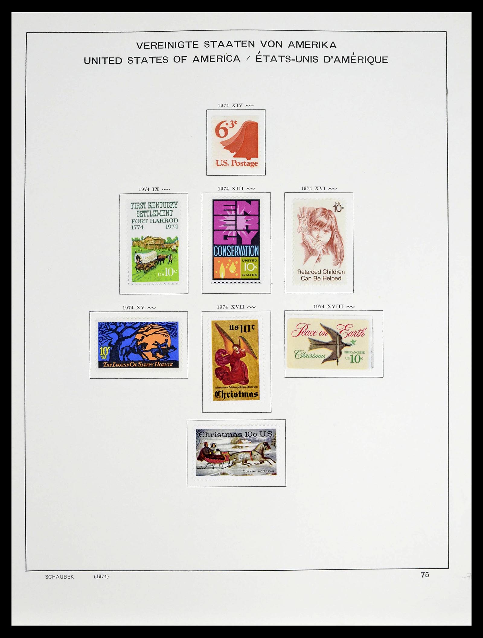 39368 0009 - Stamp collection 39368 USA 1972-2004.