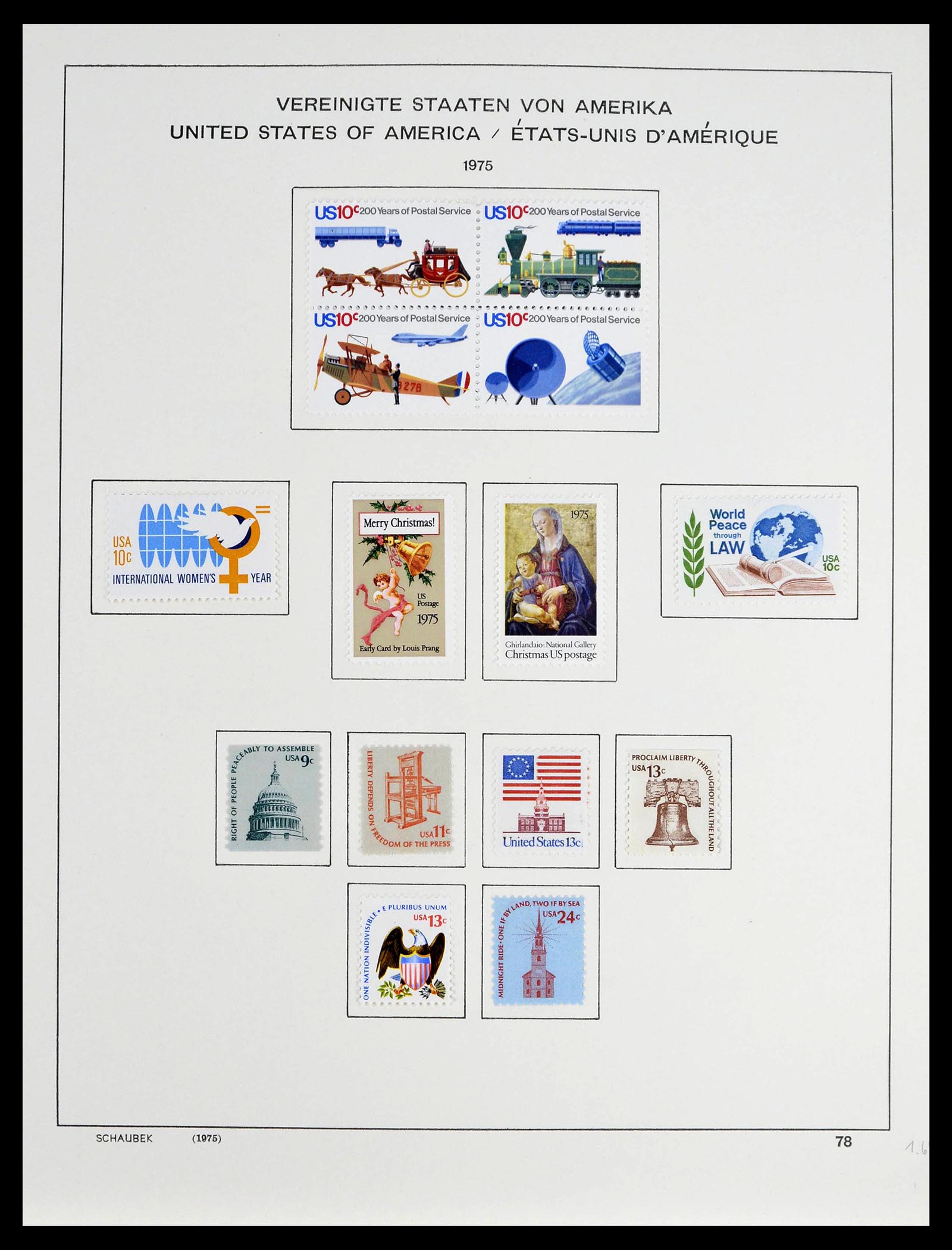 39368 0012 - Stamp collection 39368 USA 1972-2004.