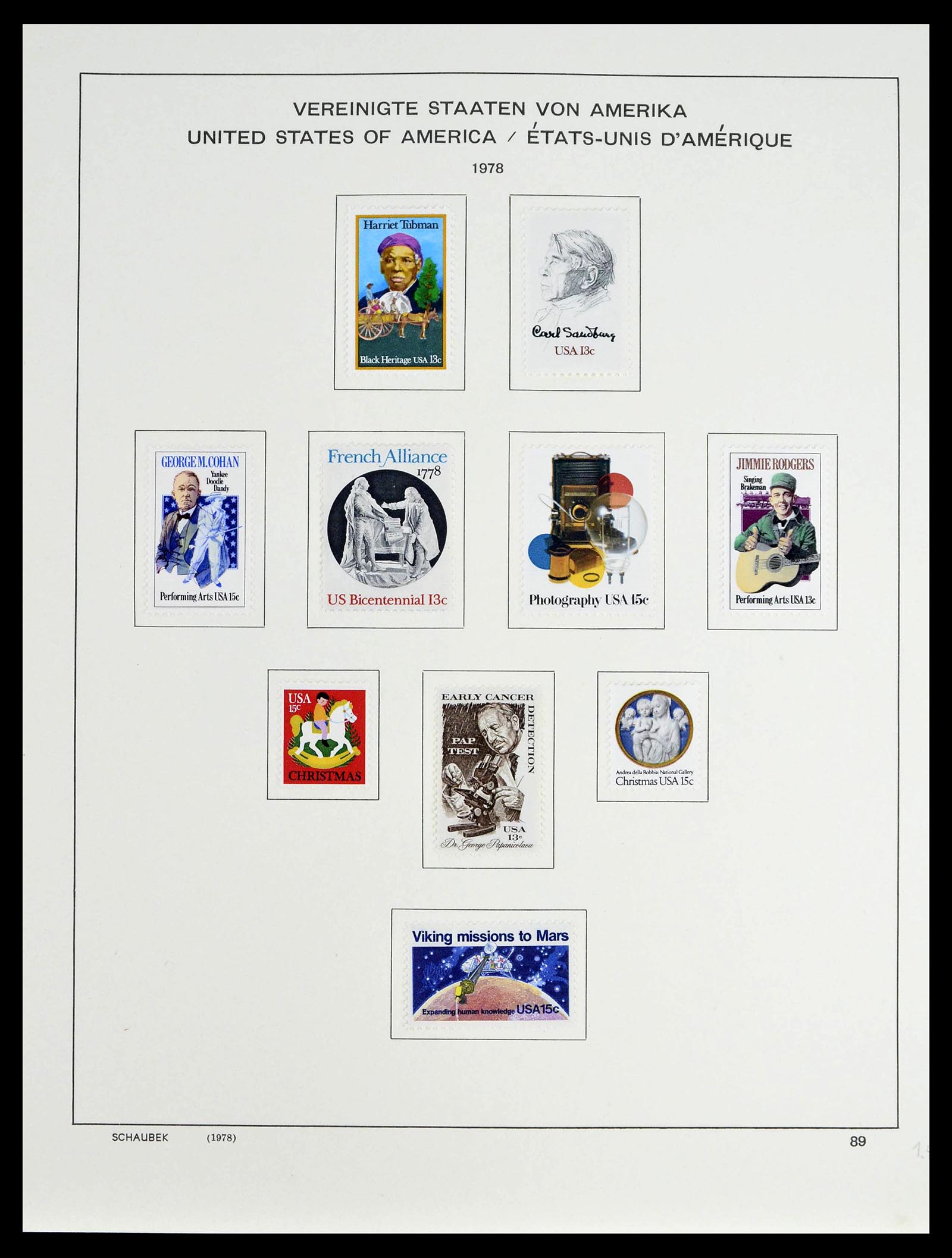 39368 0027 - Stamp collection 39368 USA 1972-2004.
