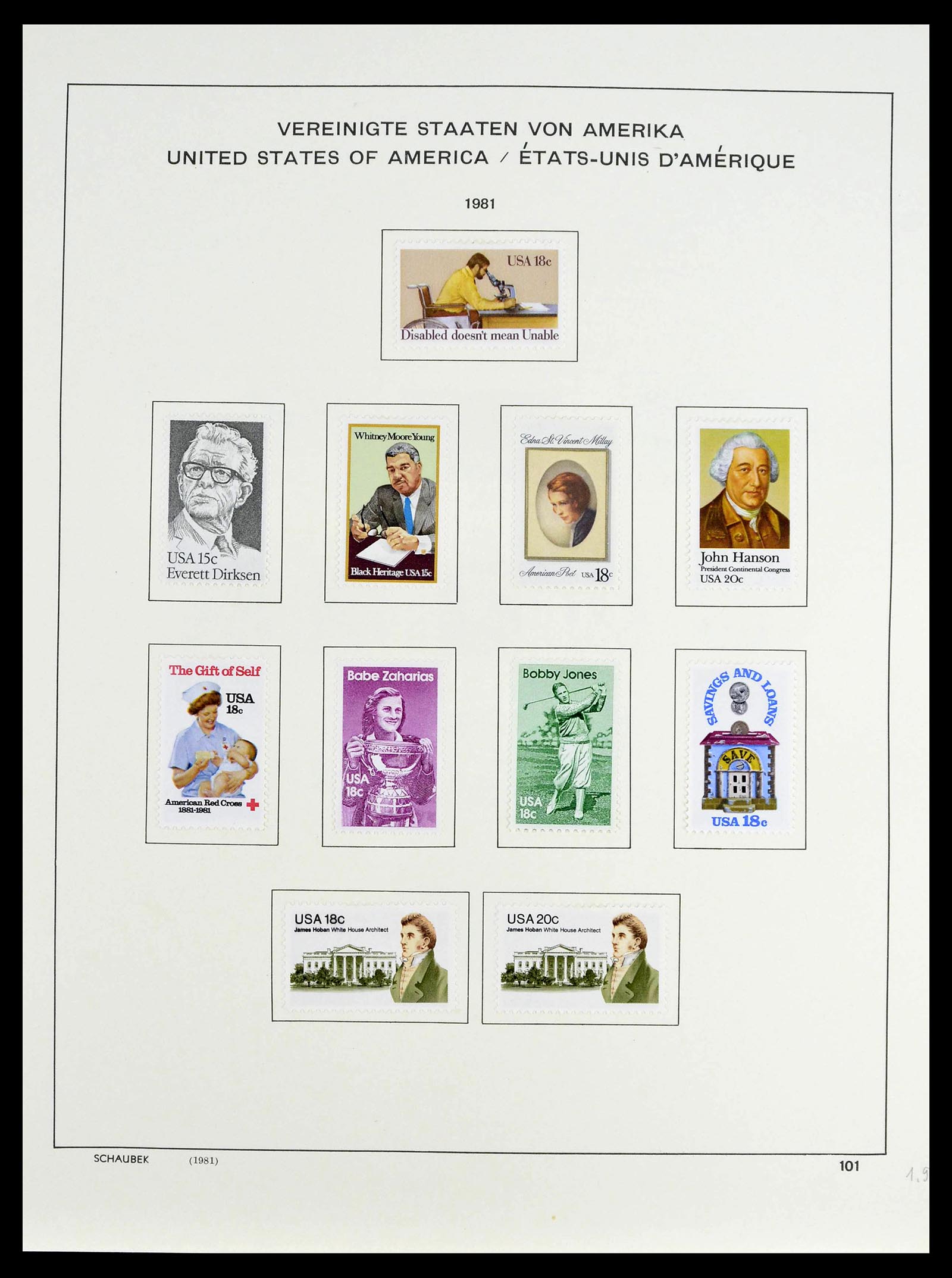 39368 0044 - Stamp collection 39368 USA 1972-2004.