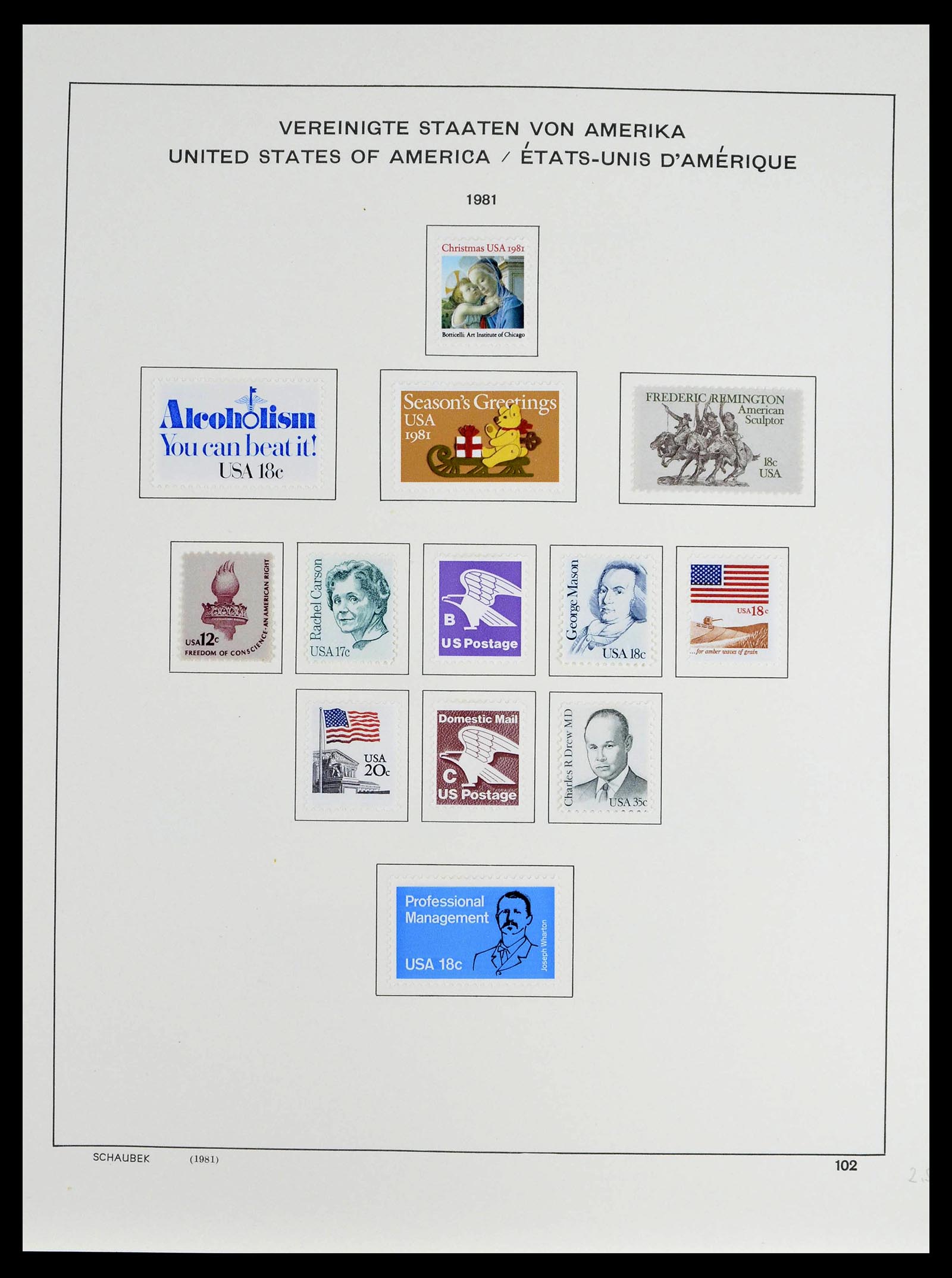 39368 0045 - Stamp collection 39368 USA 1972-2004.