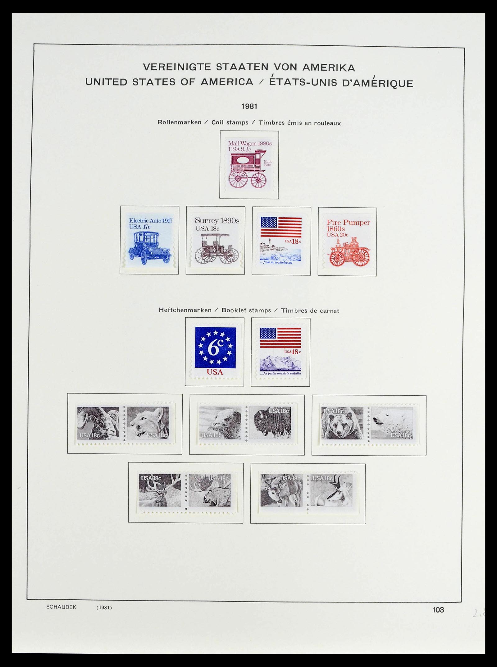 39368 0046 - Stamp collection 39368 USA 1972-2004.
