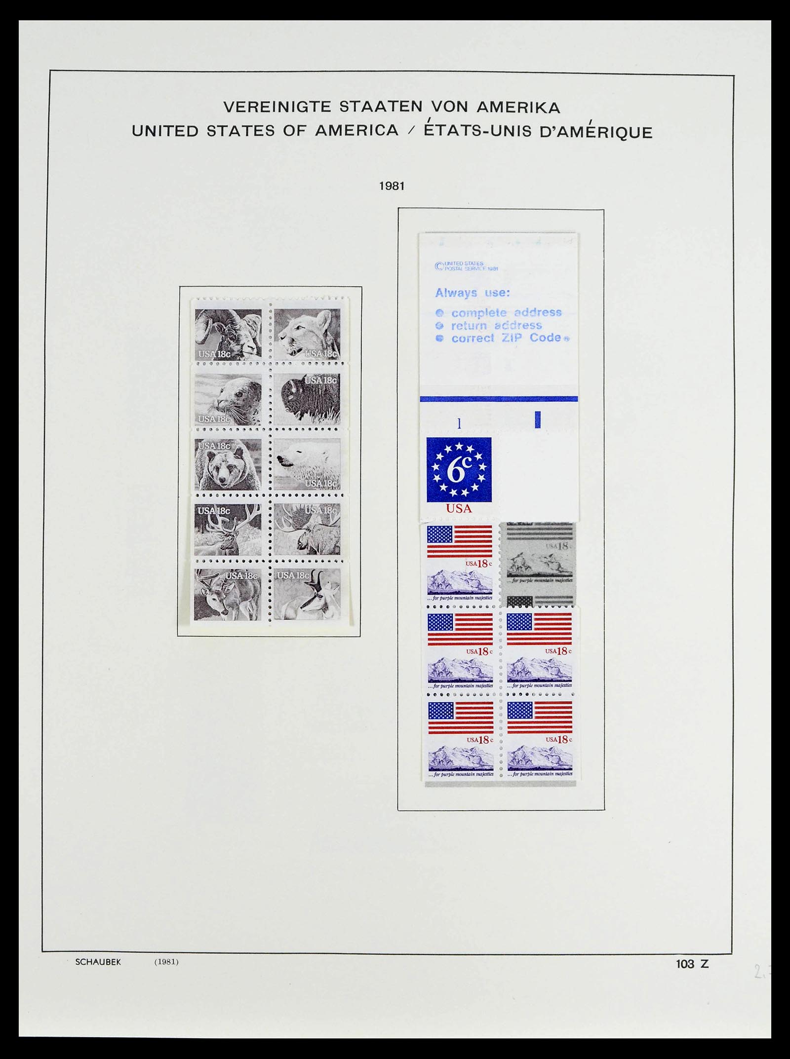 39368 0047 - Stamp collection 39368 USA 1972-2004.