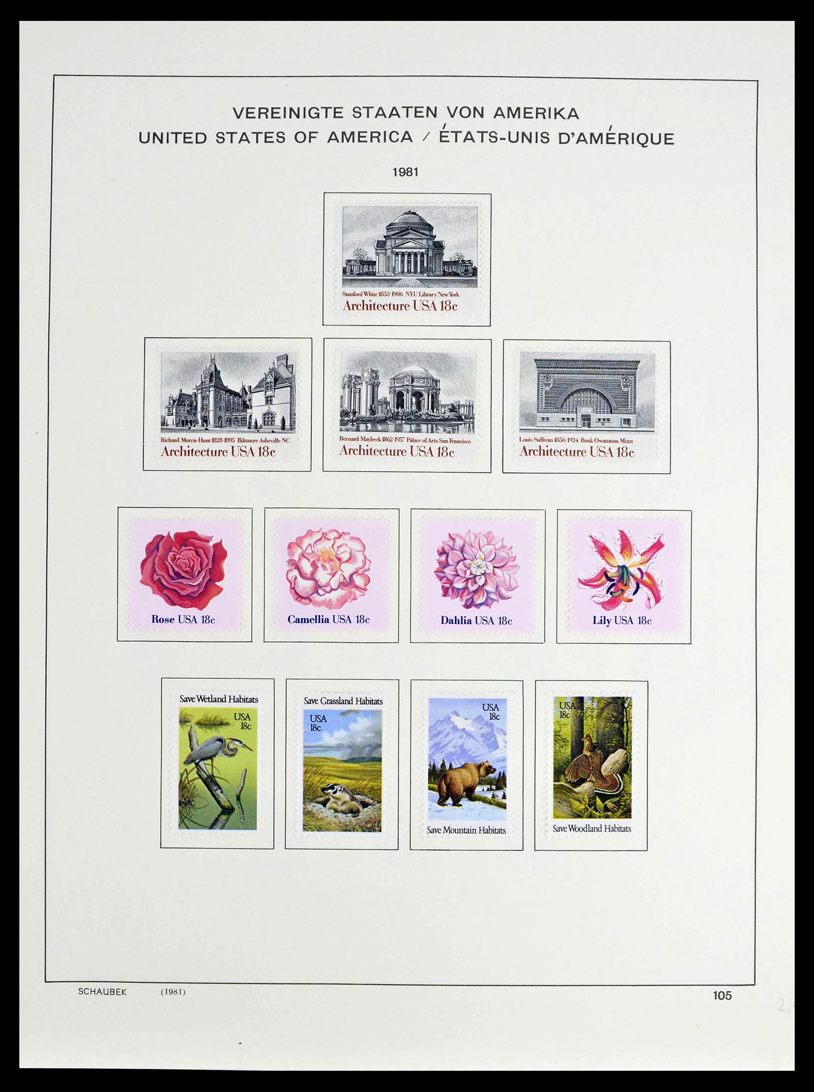 39368 0049 - Stamp collection 39368 USA 1972-2004.