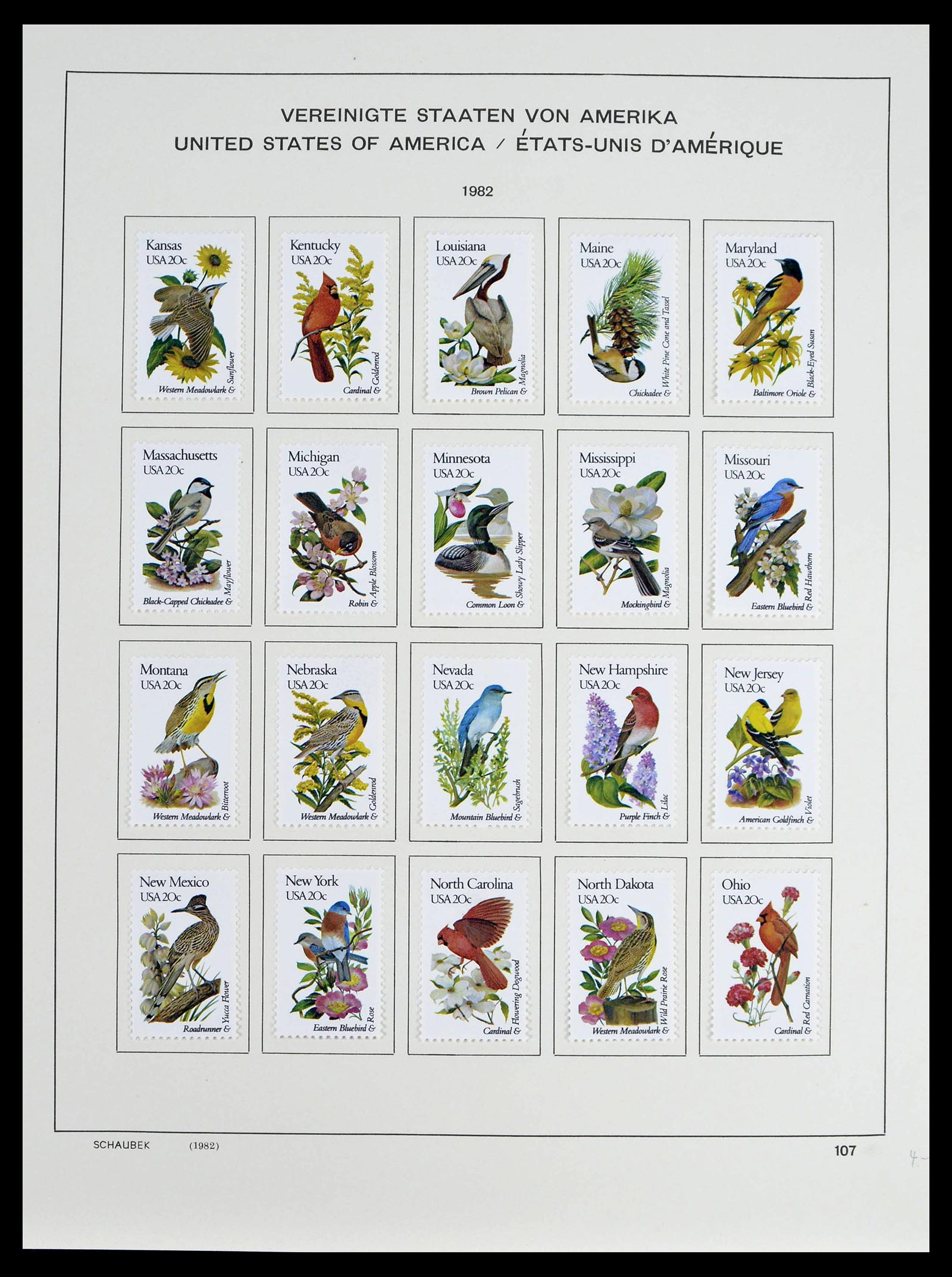 39368 0051 - Stamp collection 39368 USA 1972-2004.