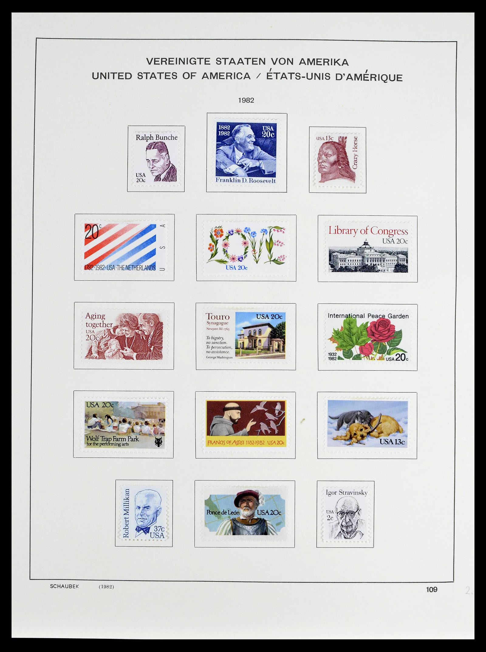 39368 0053 - Stamp collection 39368 USA 1972-2004.