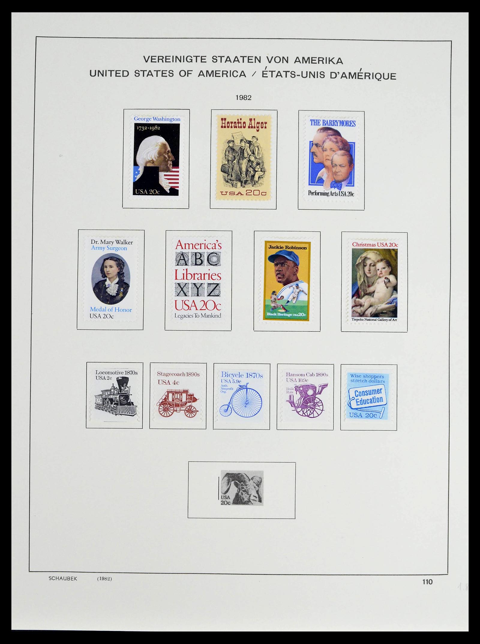 39368 0054 - Stamp collection 39368 USA 1972-2004.