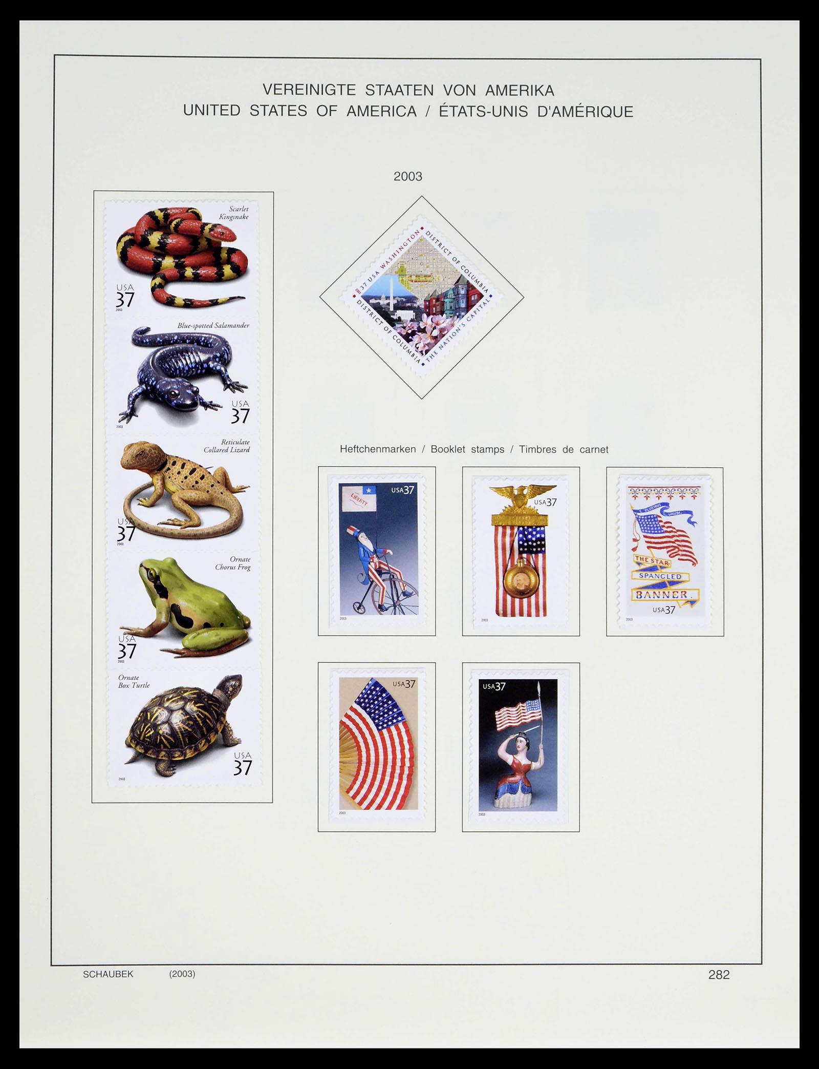 39368 0282 - Stamp collection 39368 USA 1972-2004.