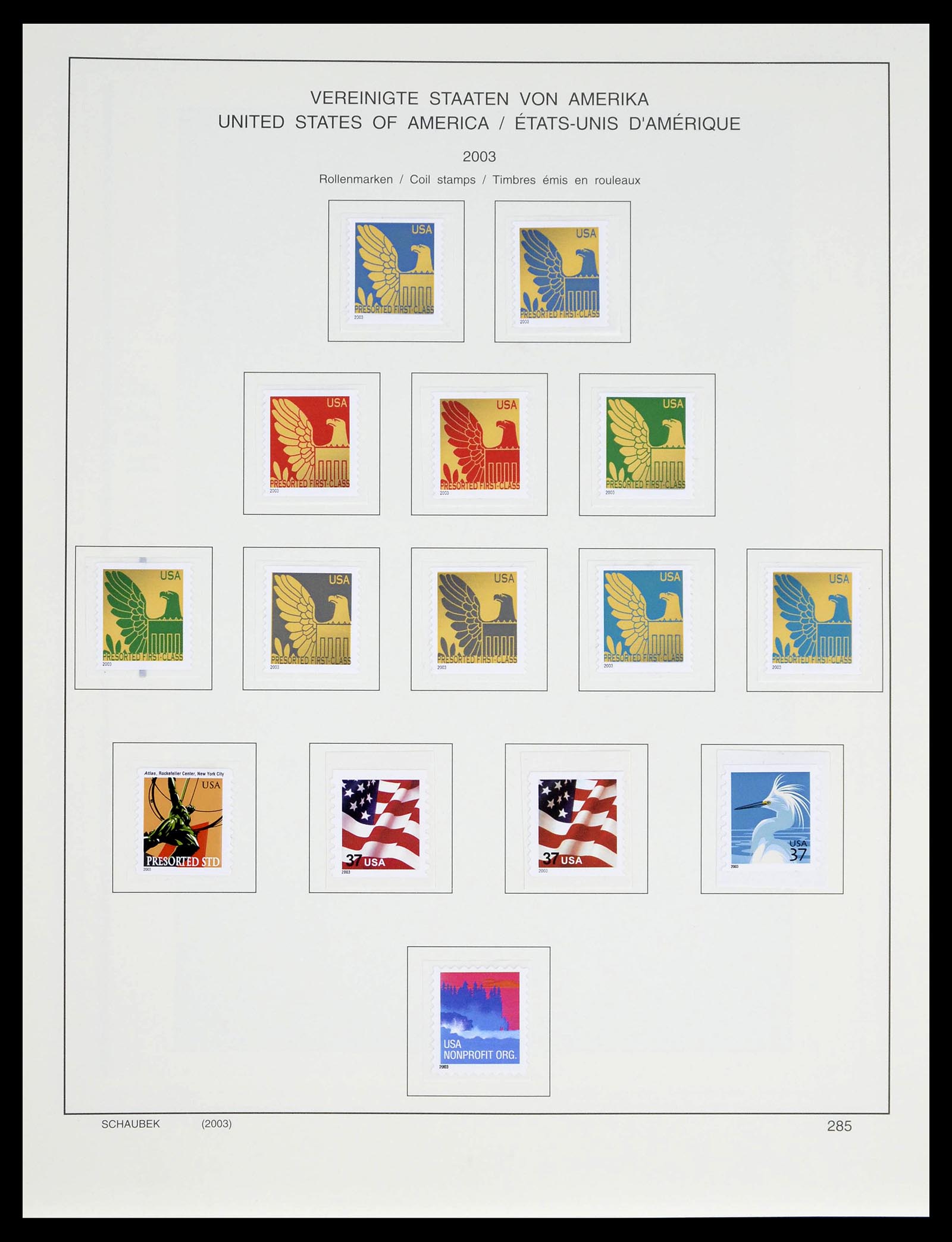 39368 0285 - Stamp collection 39368 USA 1972-2004.