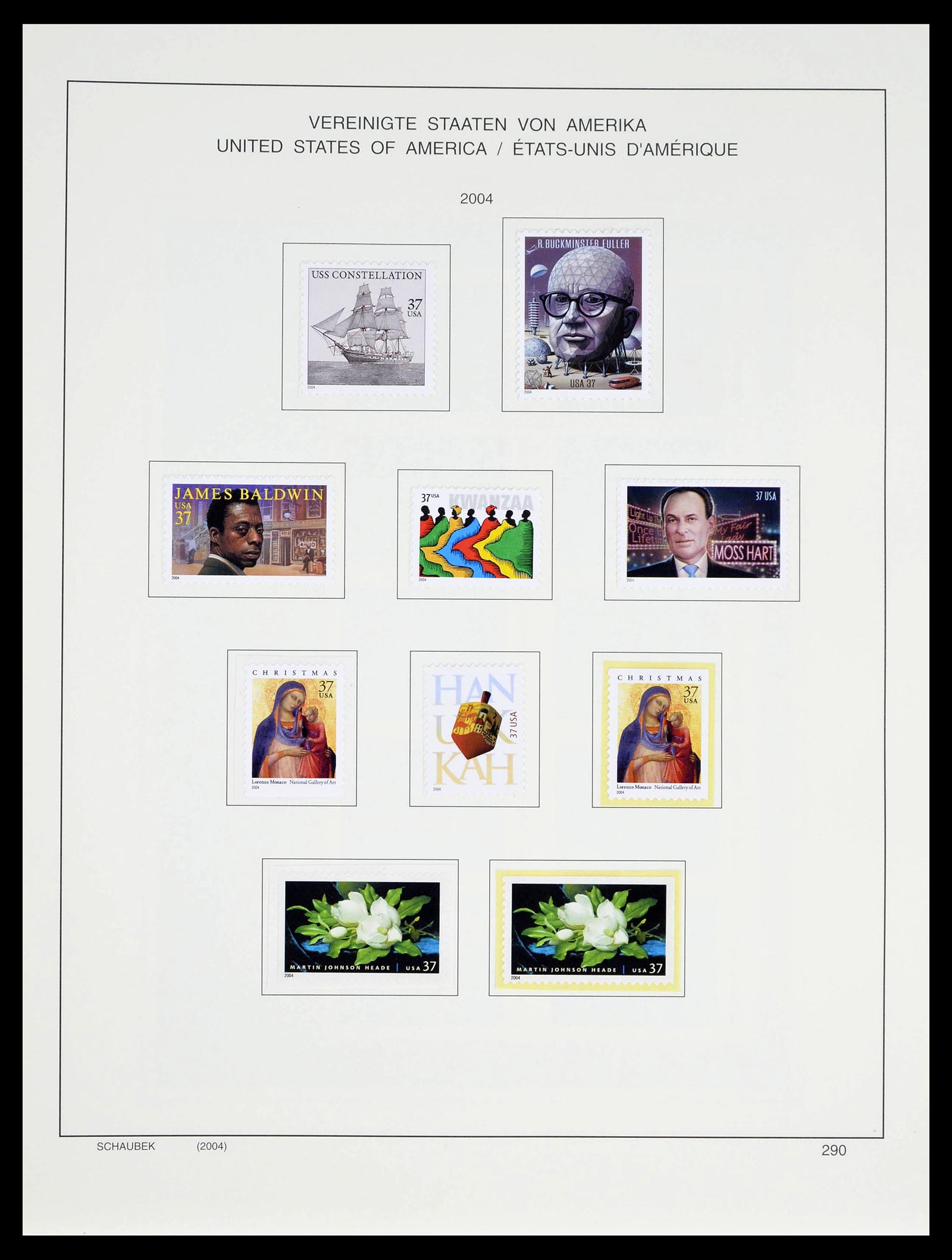 39368 0290 - Stamp collection 39368 USA 1972-2004.