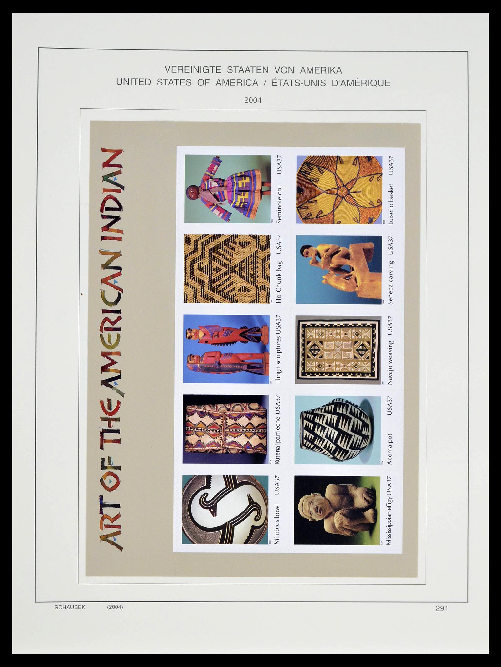 39368 0291 - Stamp collection 39368 USA 1972-2004.