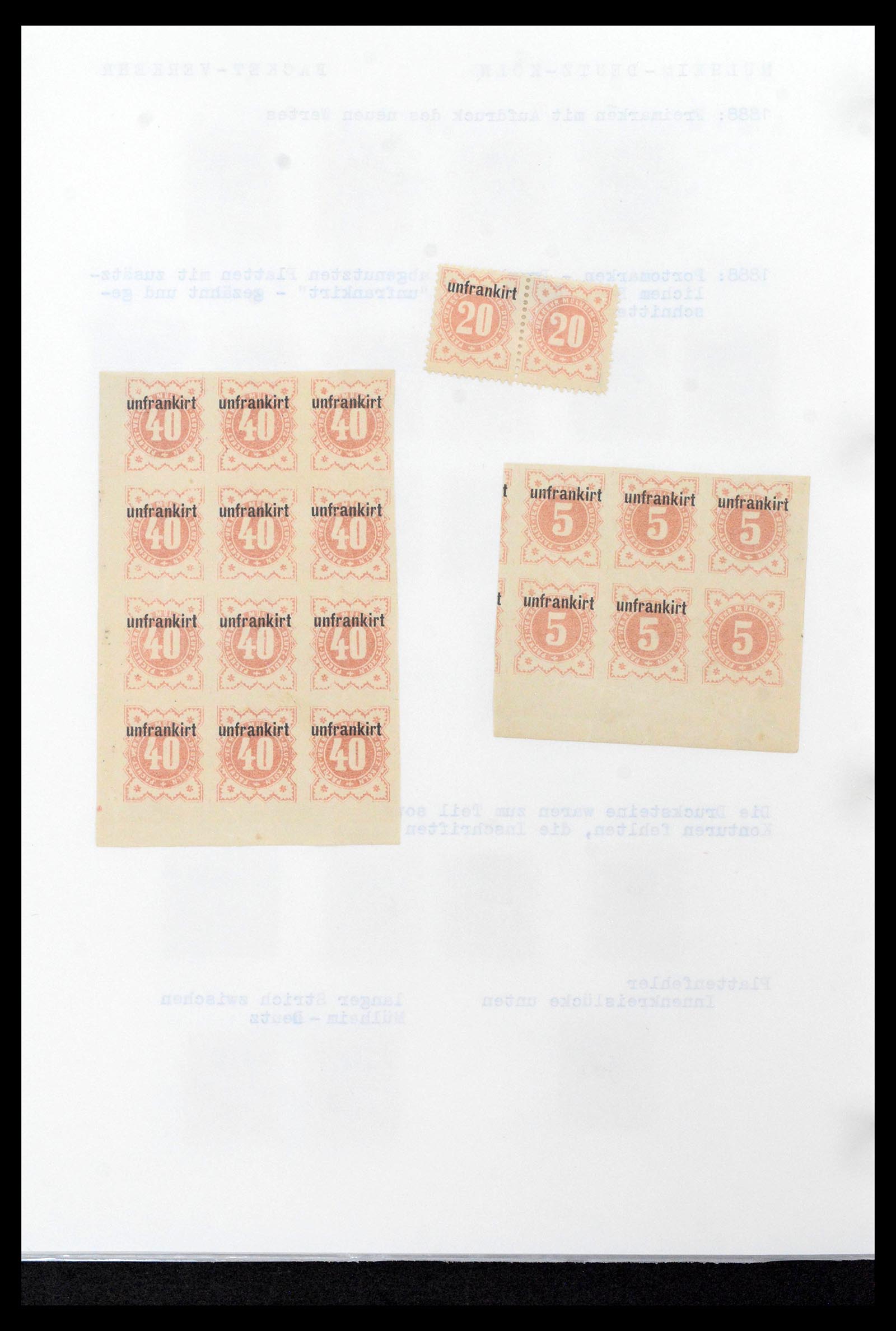 39369 0033 - Stamp collection 39369 Germany citypost 1886-1899.