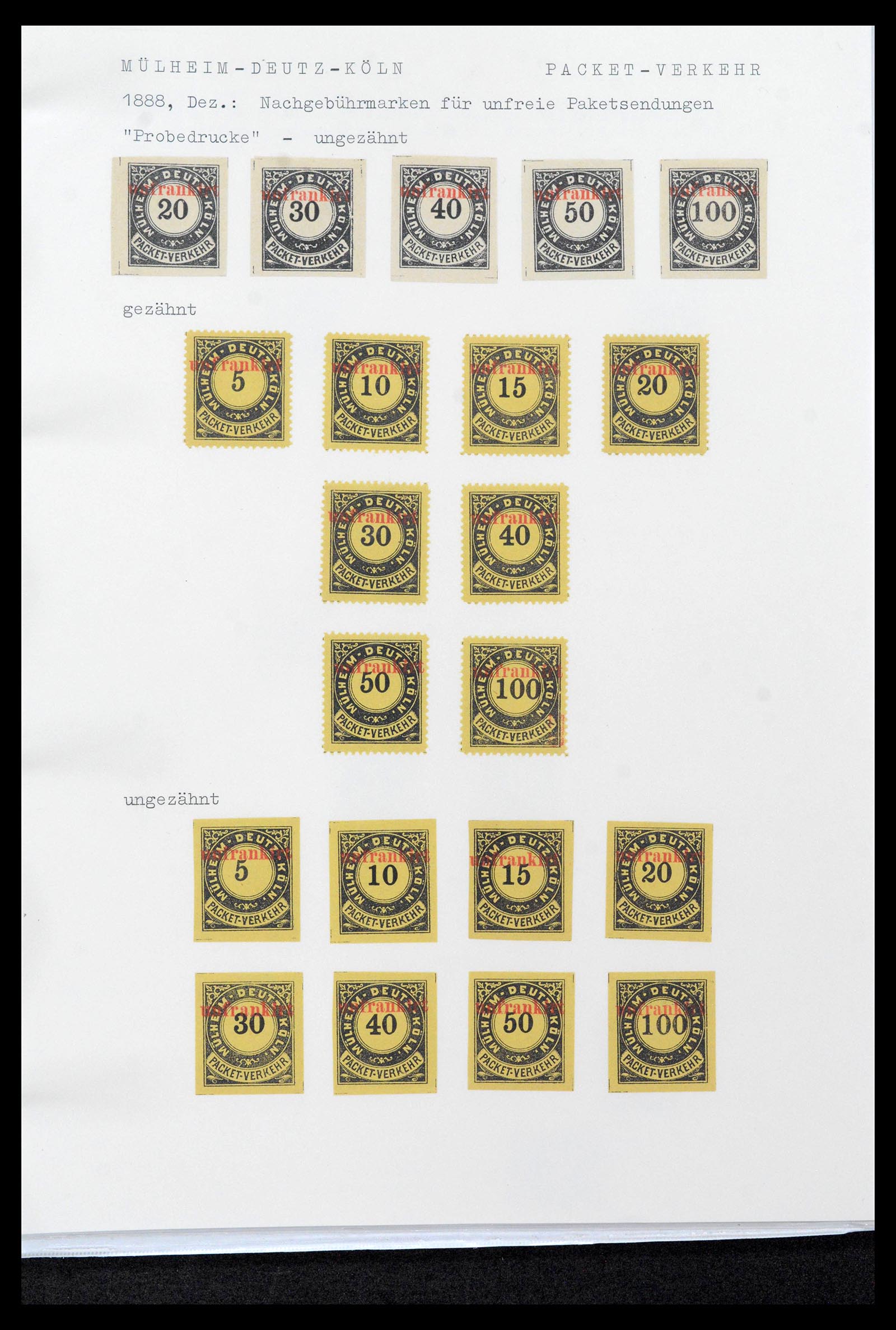 39369 0036 - Stamp collection 39369 Germany citypost 1886-1899.