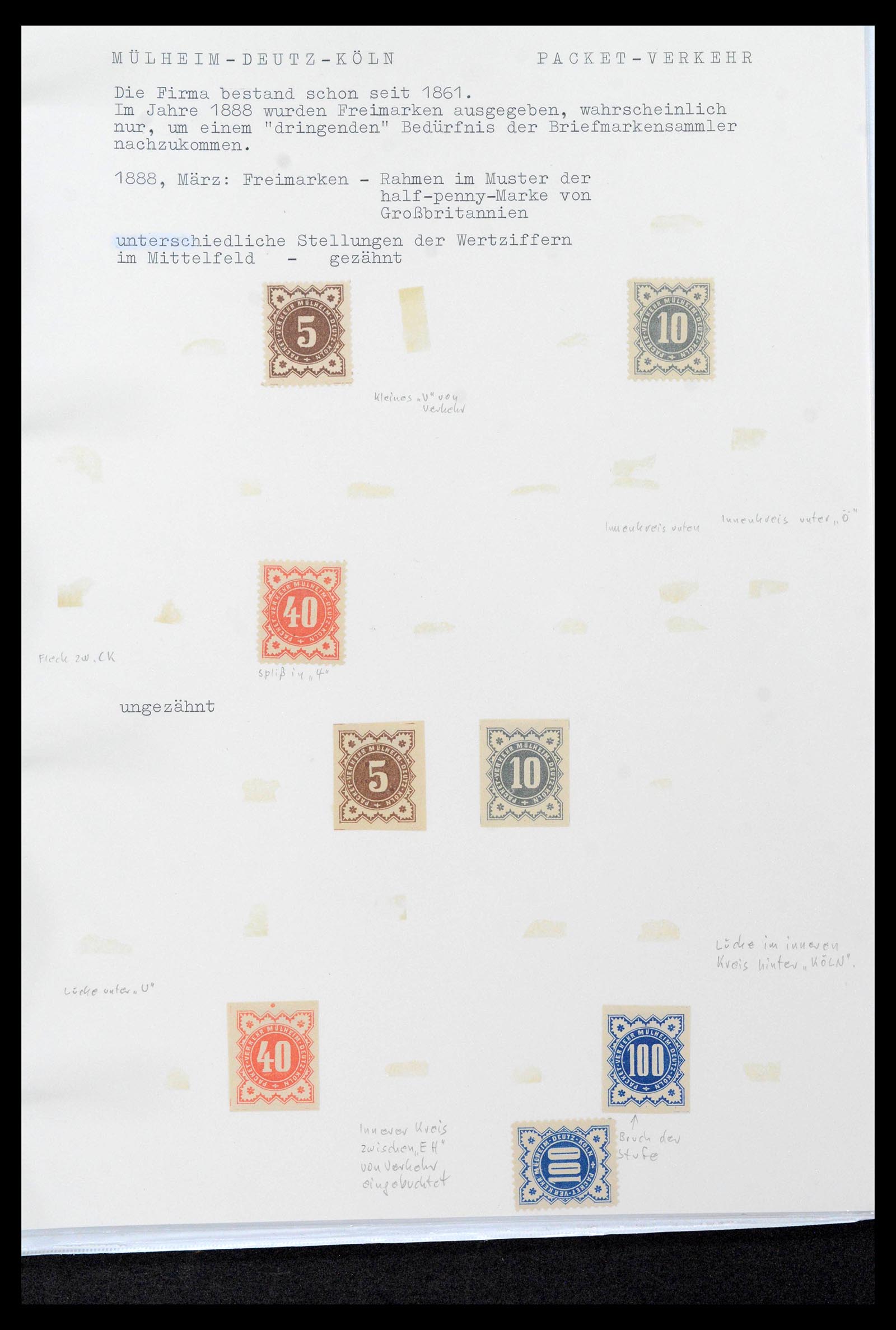 39369 0037 - Stamp collection 39369 Germany citypost 1886-1899.
