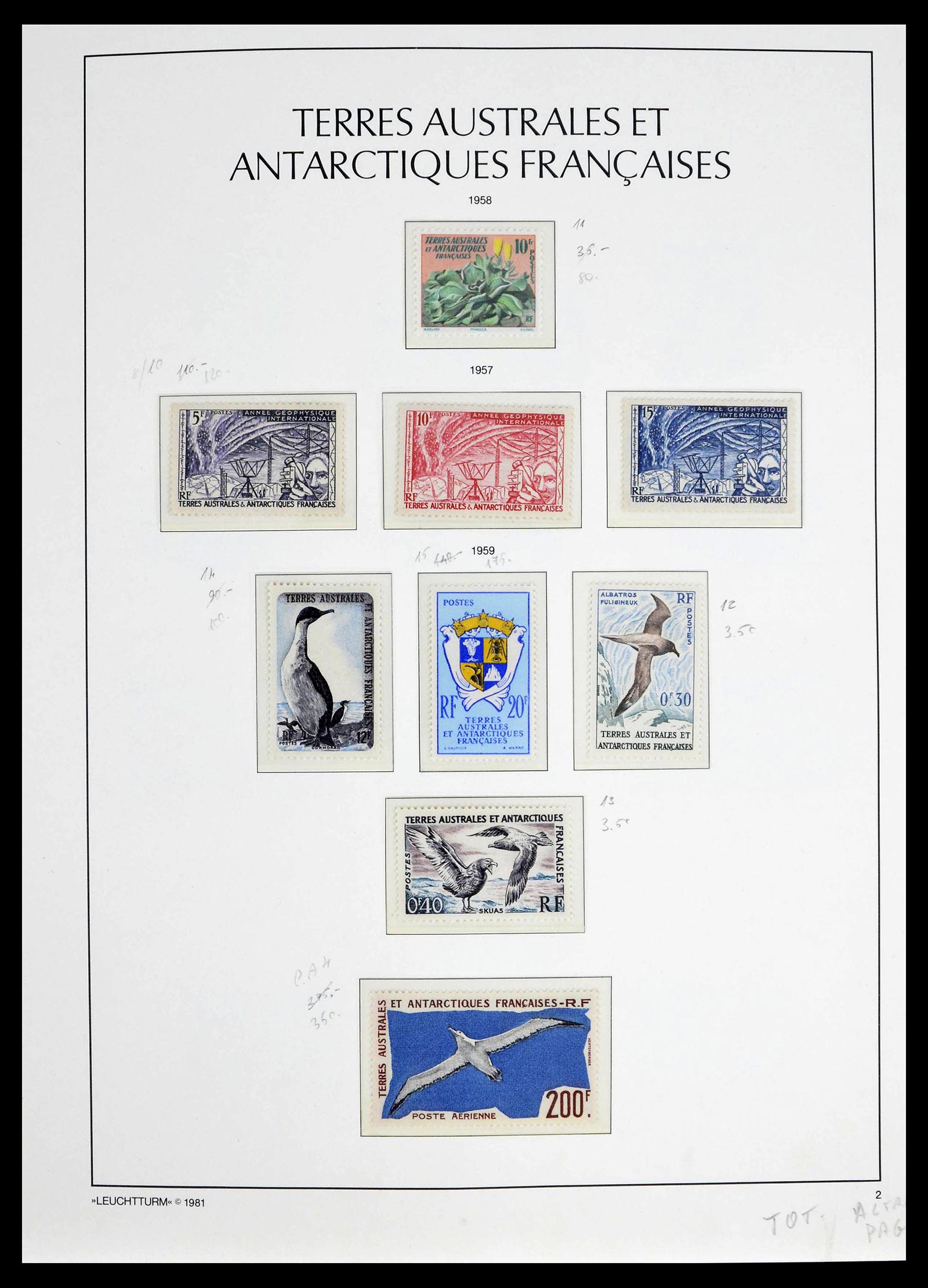 39371 0002 - Postzegelverzameling 39371 TAAF 1948-1999.