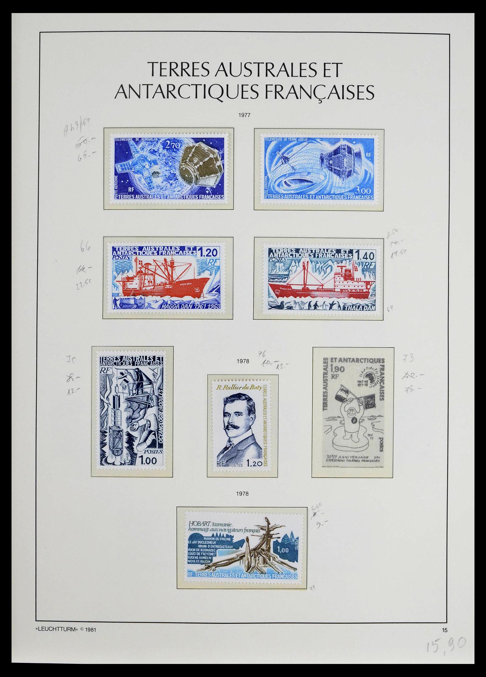 39371 0012 - Postzegelverzameling 39371 TAAF 1948-1999.