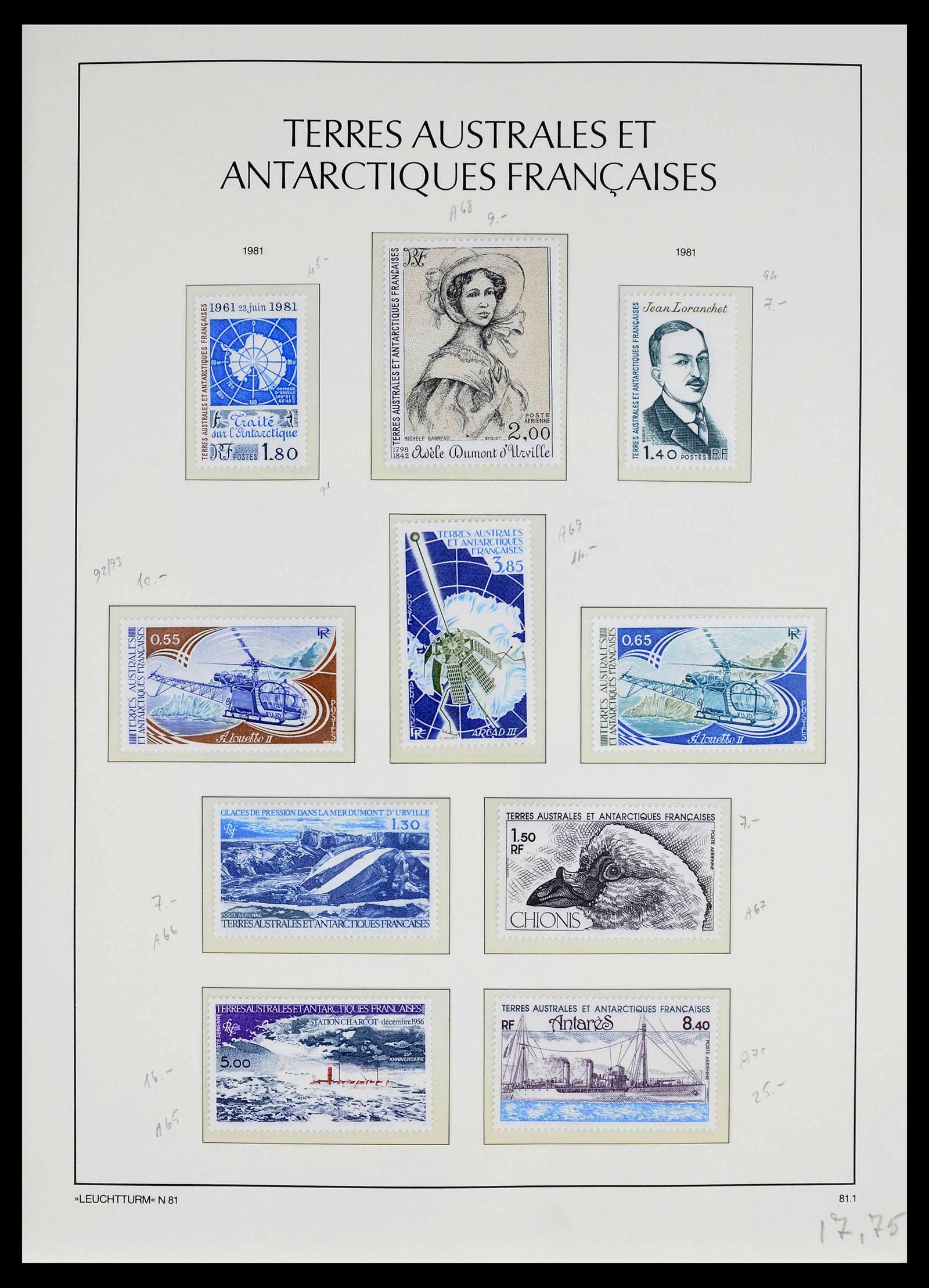 39371 0016 - Postzegelverzameling 39371 TAAF 1948-1999.