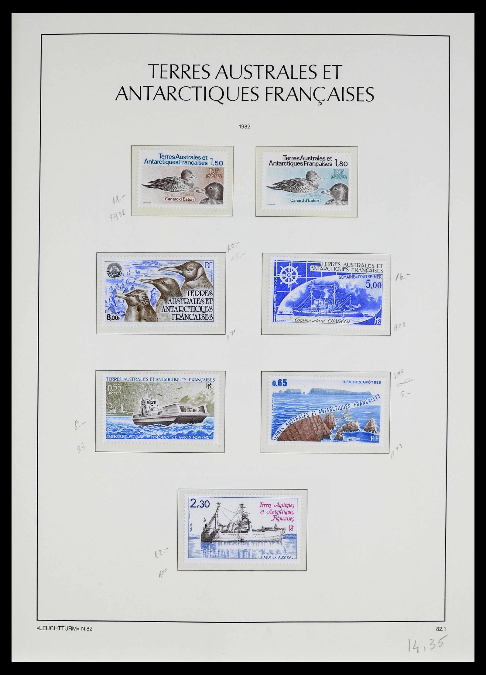39371 0017 - Postzegelverzameling 39371 TAAF 1948-1999.