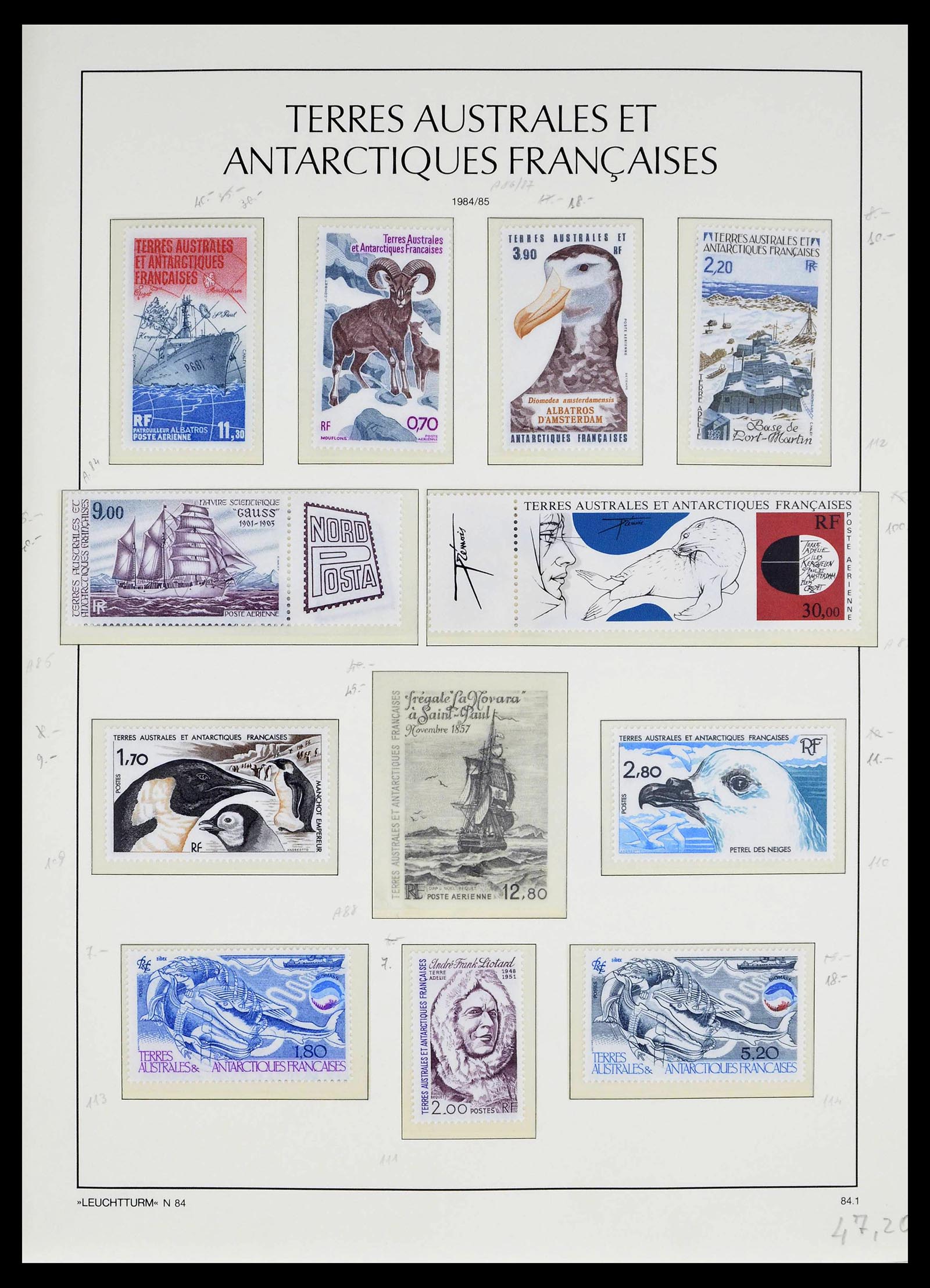 39371 0021 - Postzegelverzameling 39371 TAAF 1948-1999.