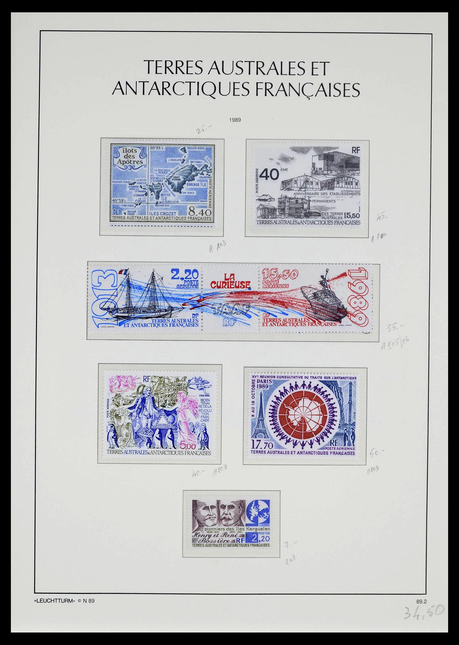 39371 0028 - Postzegelverzameling 39371 TAAF 1948-1999.