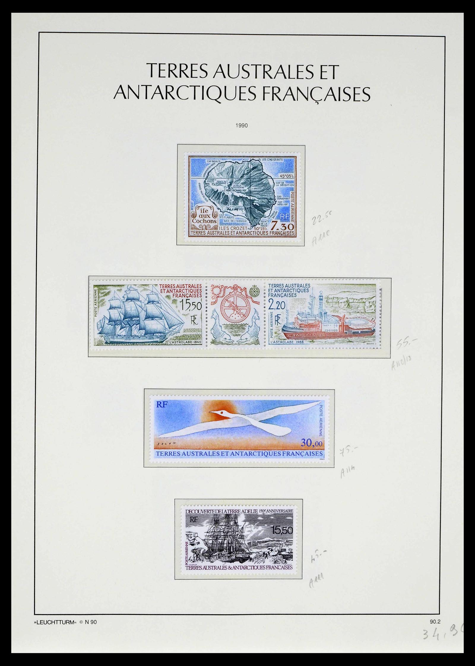 39371 0031 - Postzegelverzameling 39371 TAAF 1948-1999.