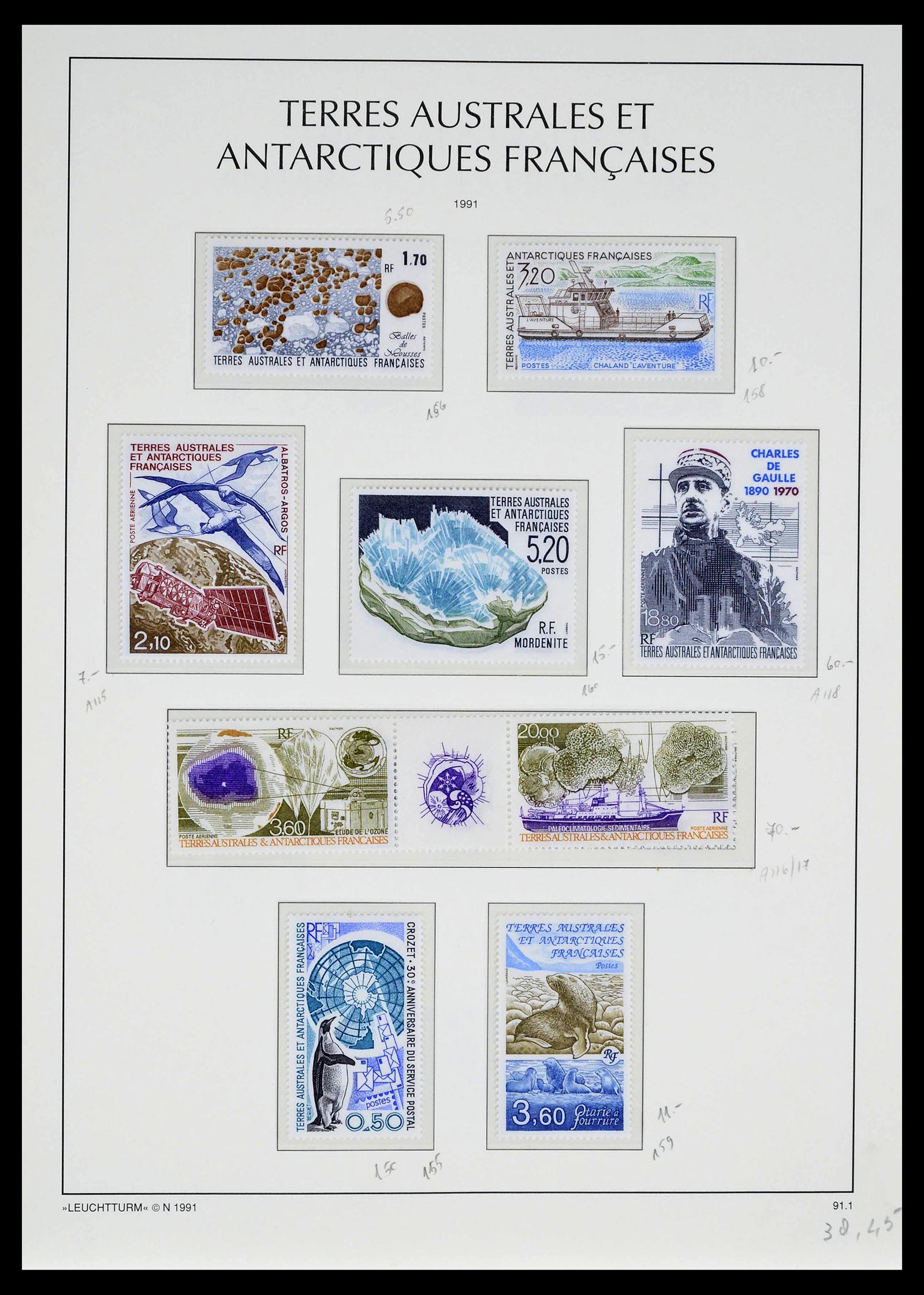 39371 0032 - Postzegelverzameling 39371 TAAF 1948-1999.