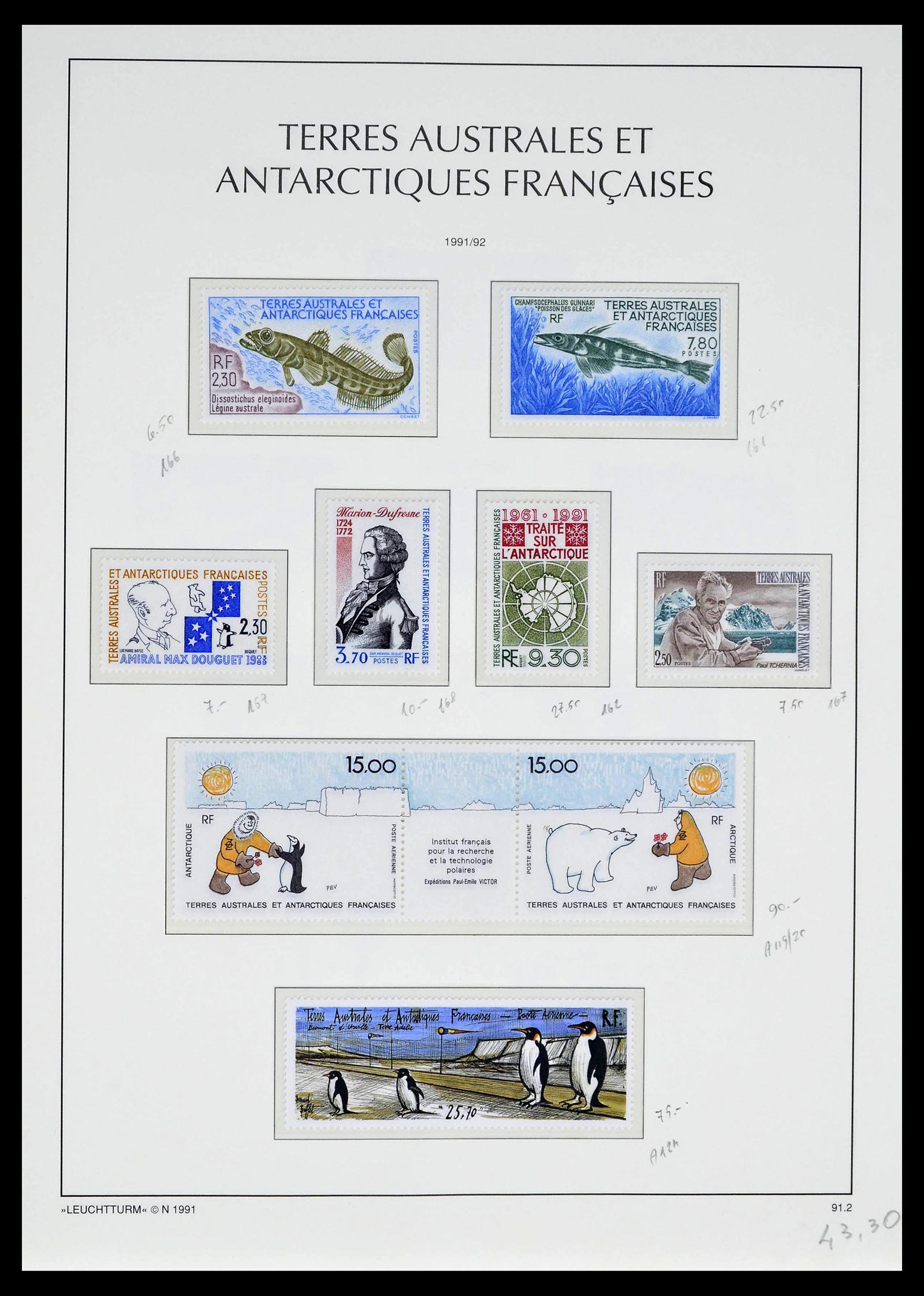 39371 0033 - Postzegelverzameling 39371 TAAF 1948-1999.