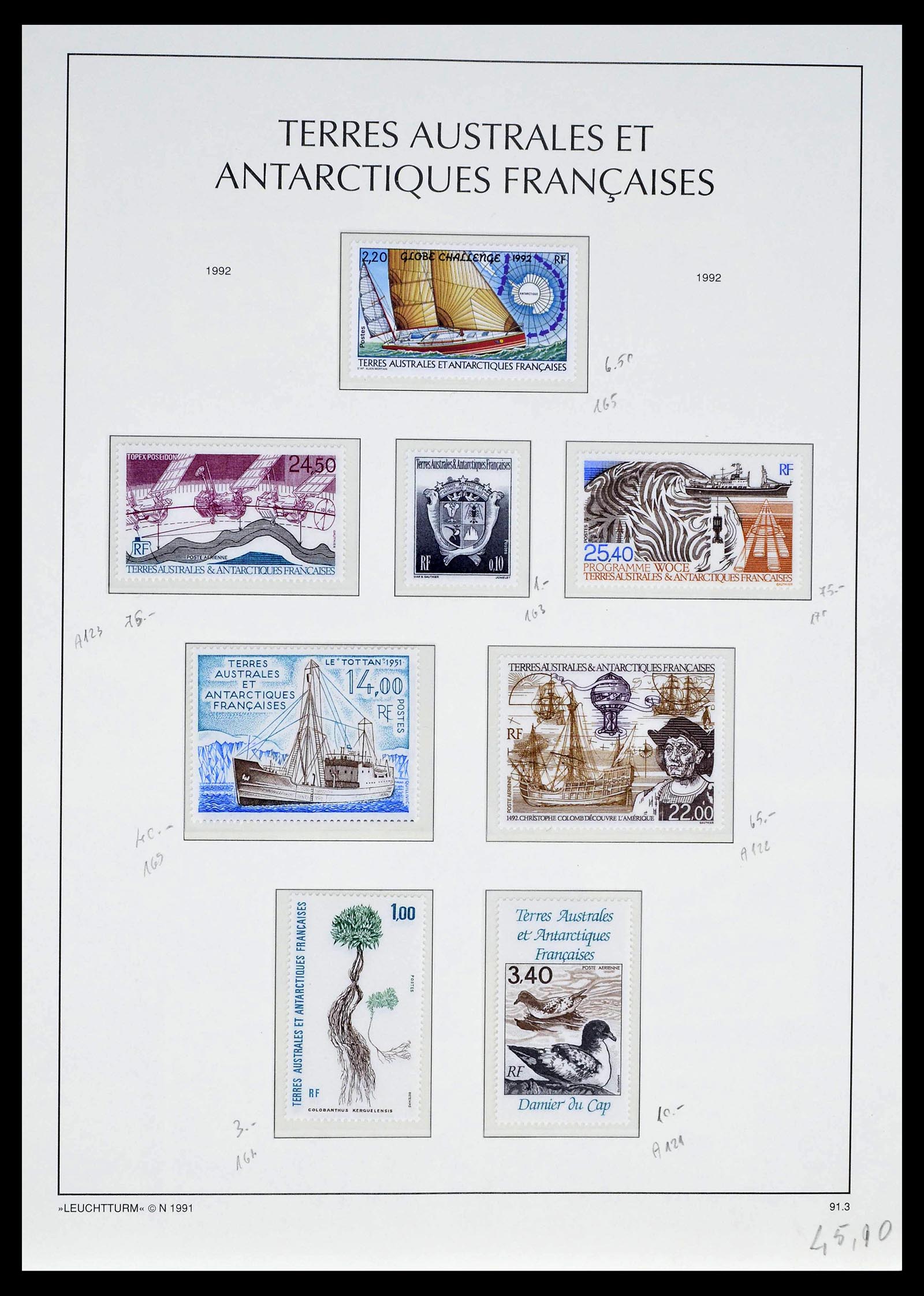 39371 0034 - Postzegelverzameling 39371 TAAF 1948-1999.