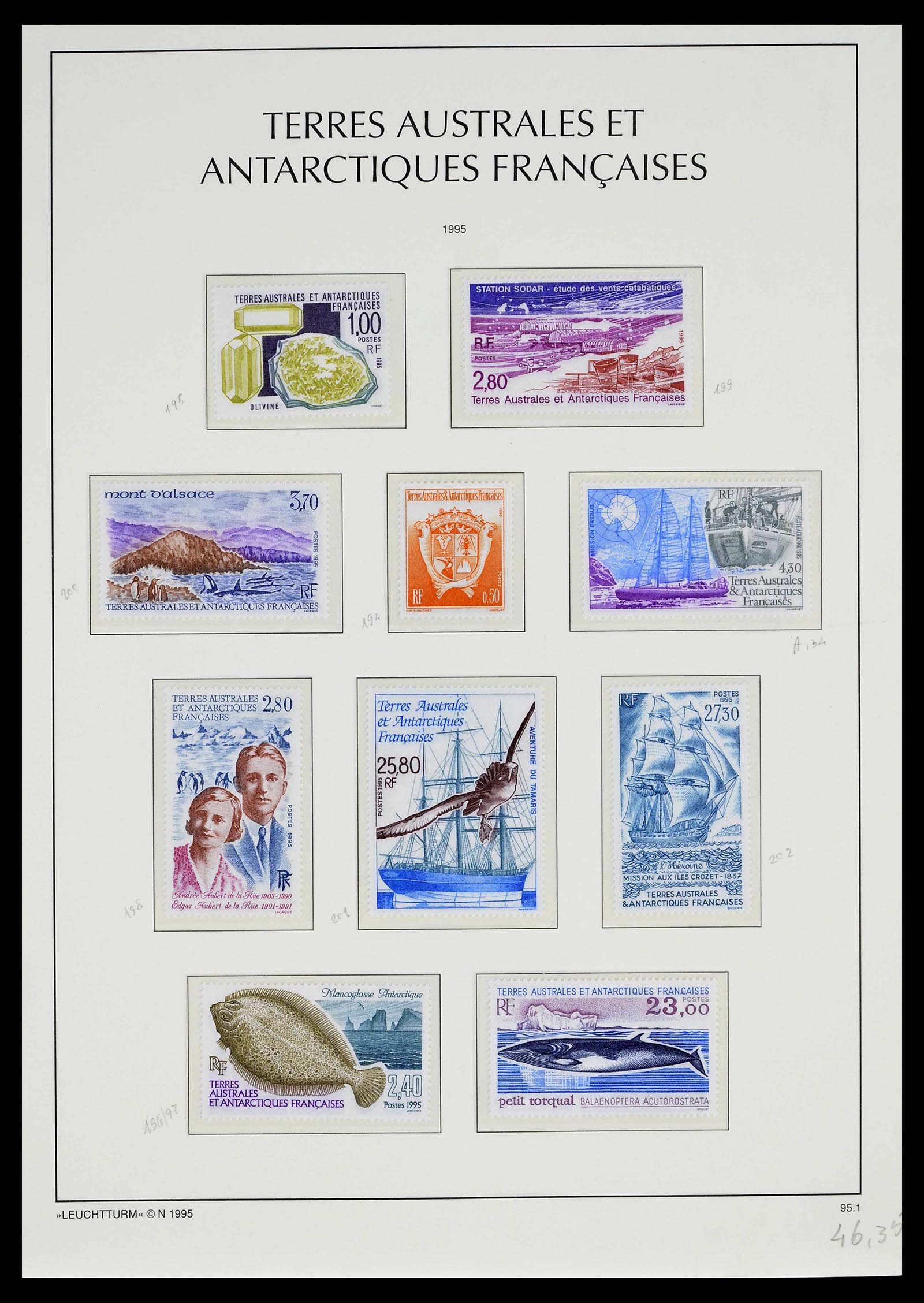 39371 0037 - Postzegelverzameling 39371 TAAF 1948-1999.