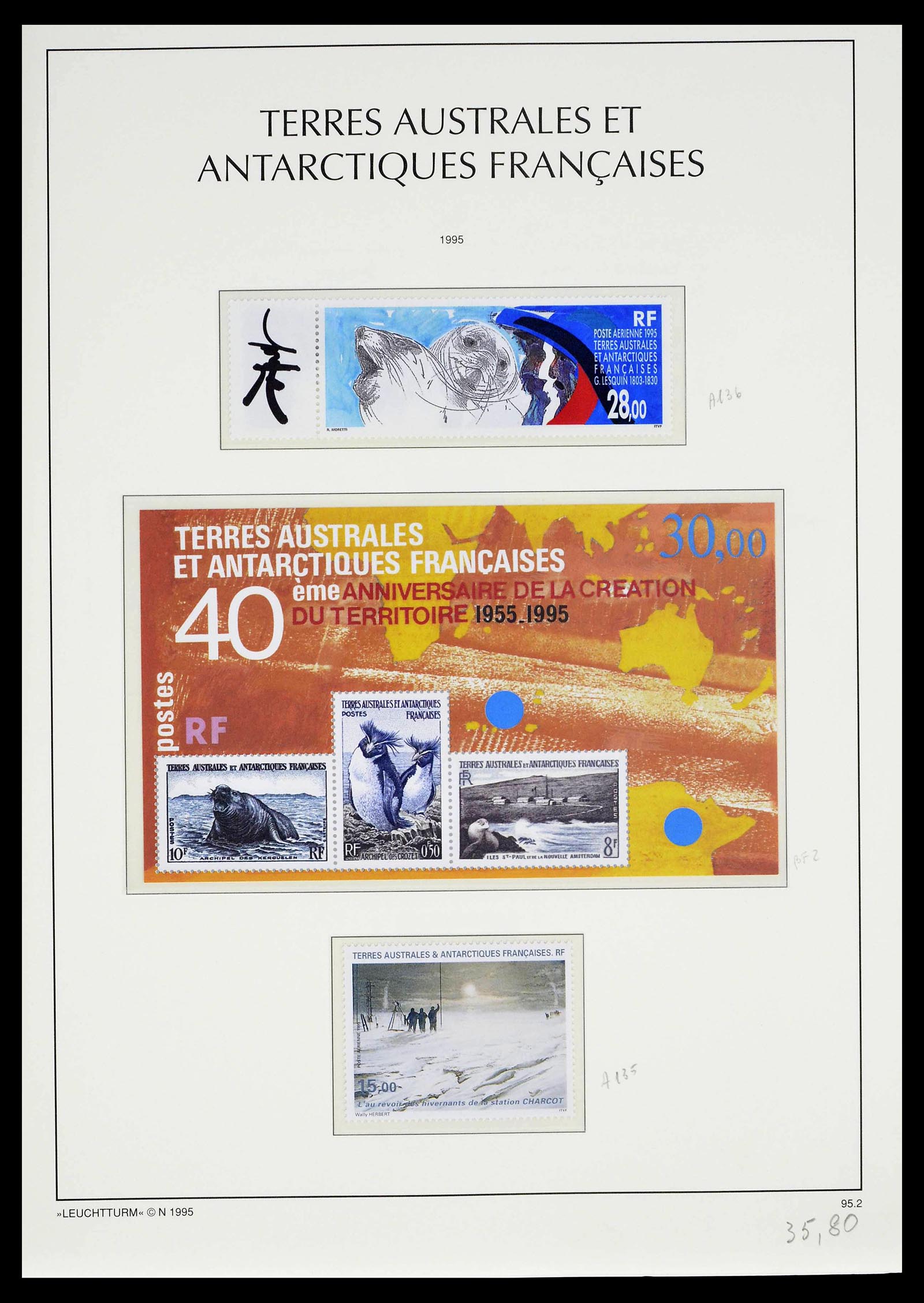 39371 0038 - Postzegelverzameling 39371 TAAF 1948-1999.