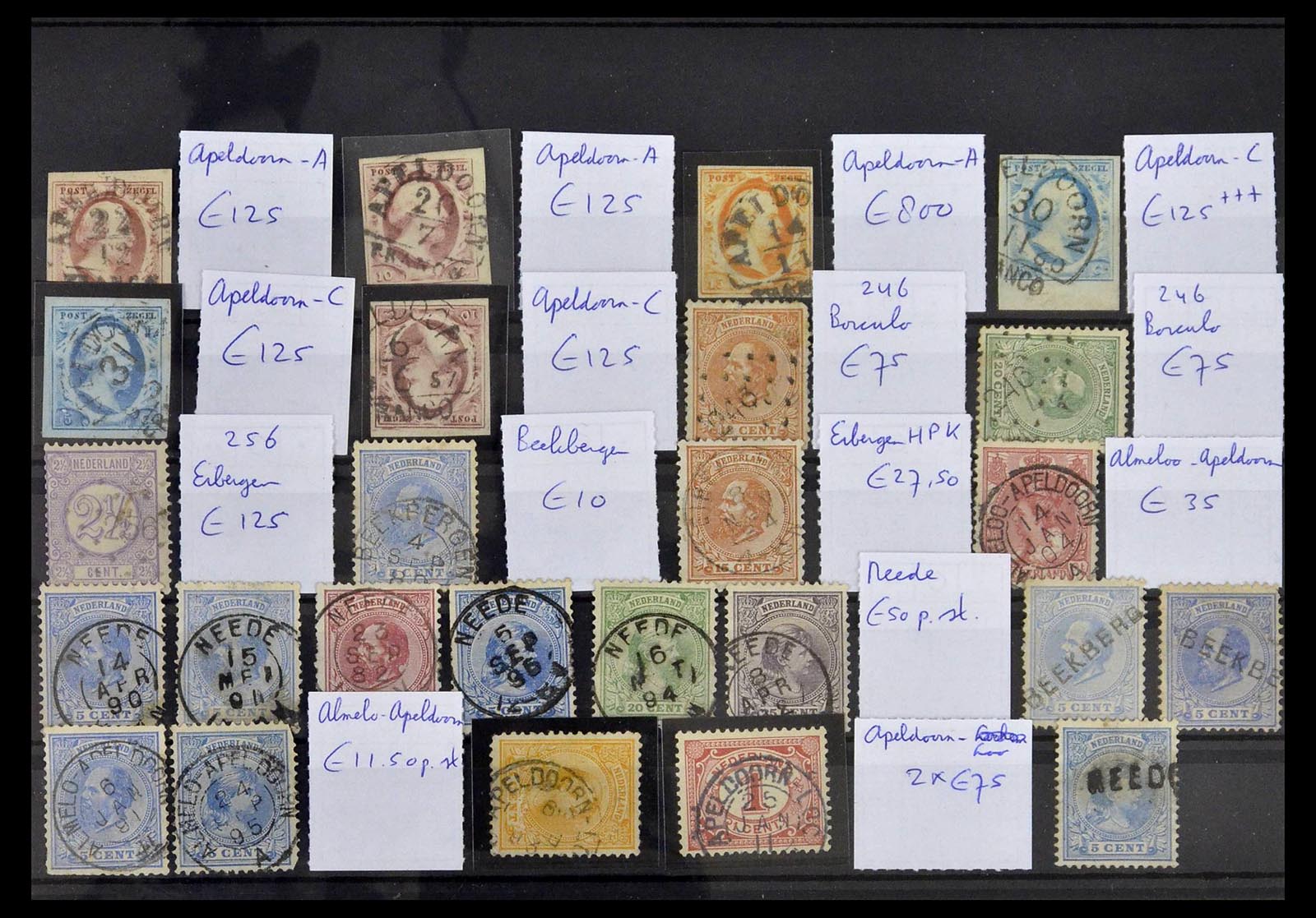 39372 0001 - Stamp collection 39372 Netherlands cancels 1852-1899.