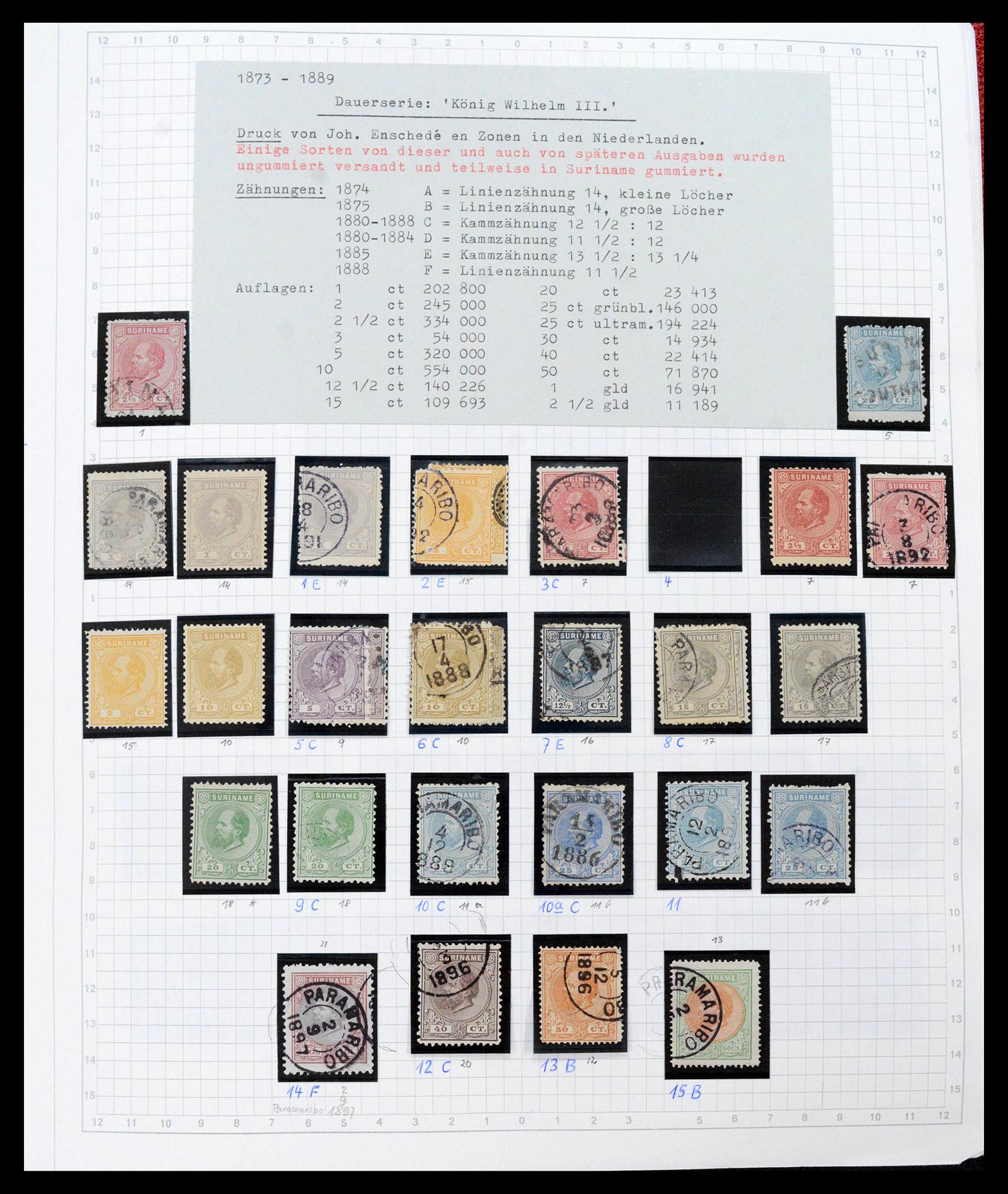 39373 0001 - Postzegelverzameling 39373 Suriname 1873-1975.