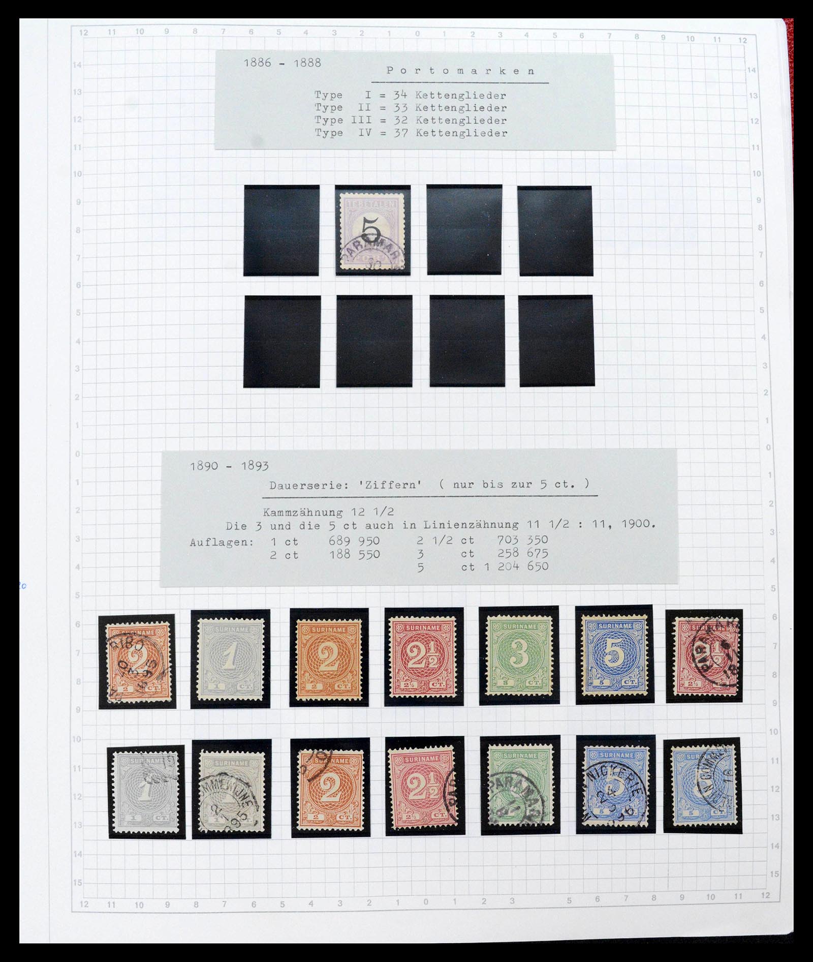 39373 0002 - Postzegelverzameling 39373 Suriname 1873-1975.